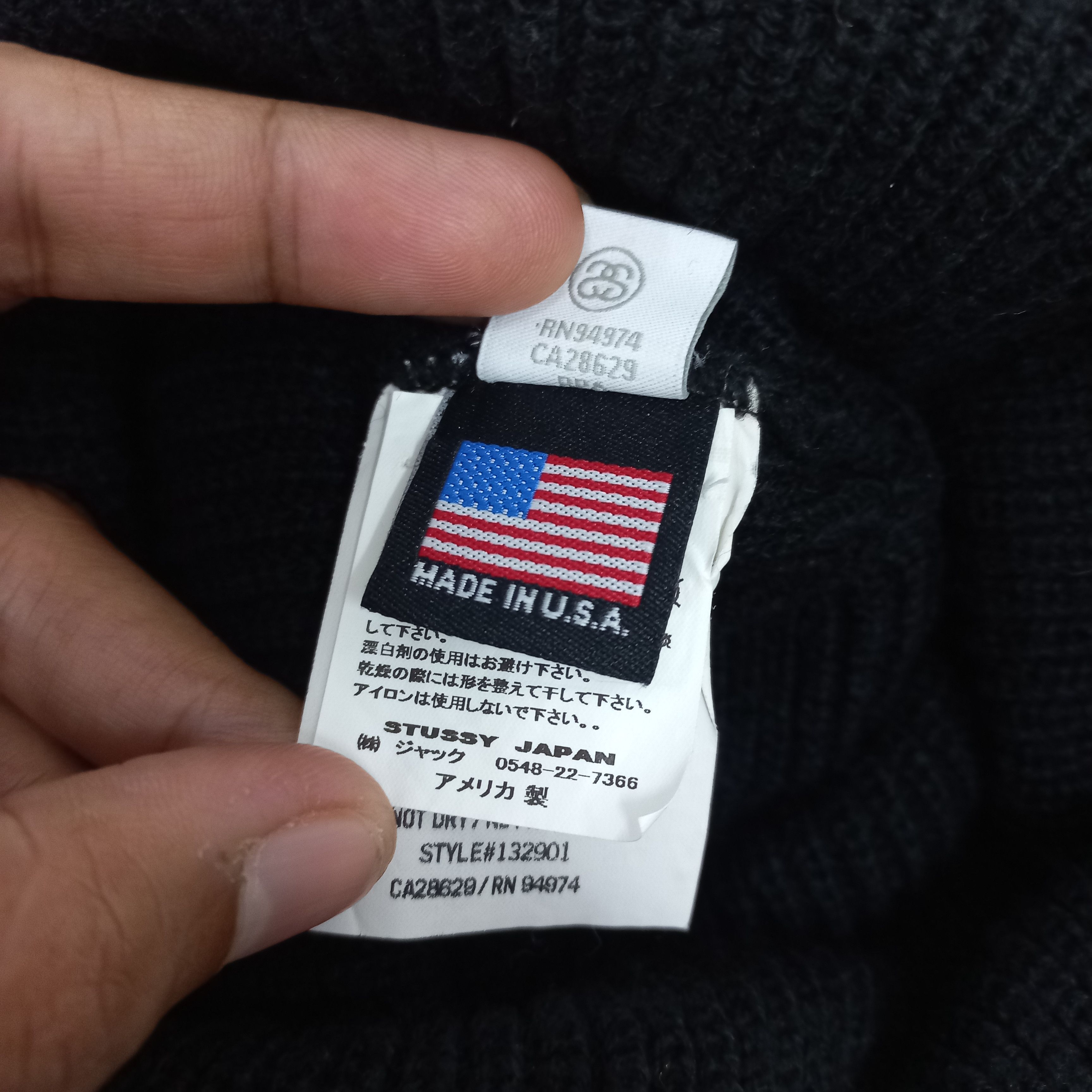 Stussy 💥 Stussy japan signture logo made in usa short beanie hat Size ONE SIZE - 4 Thumbnail