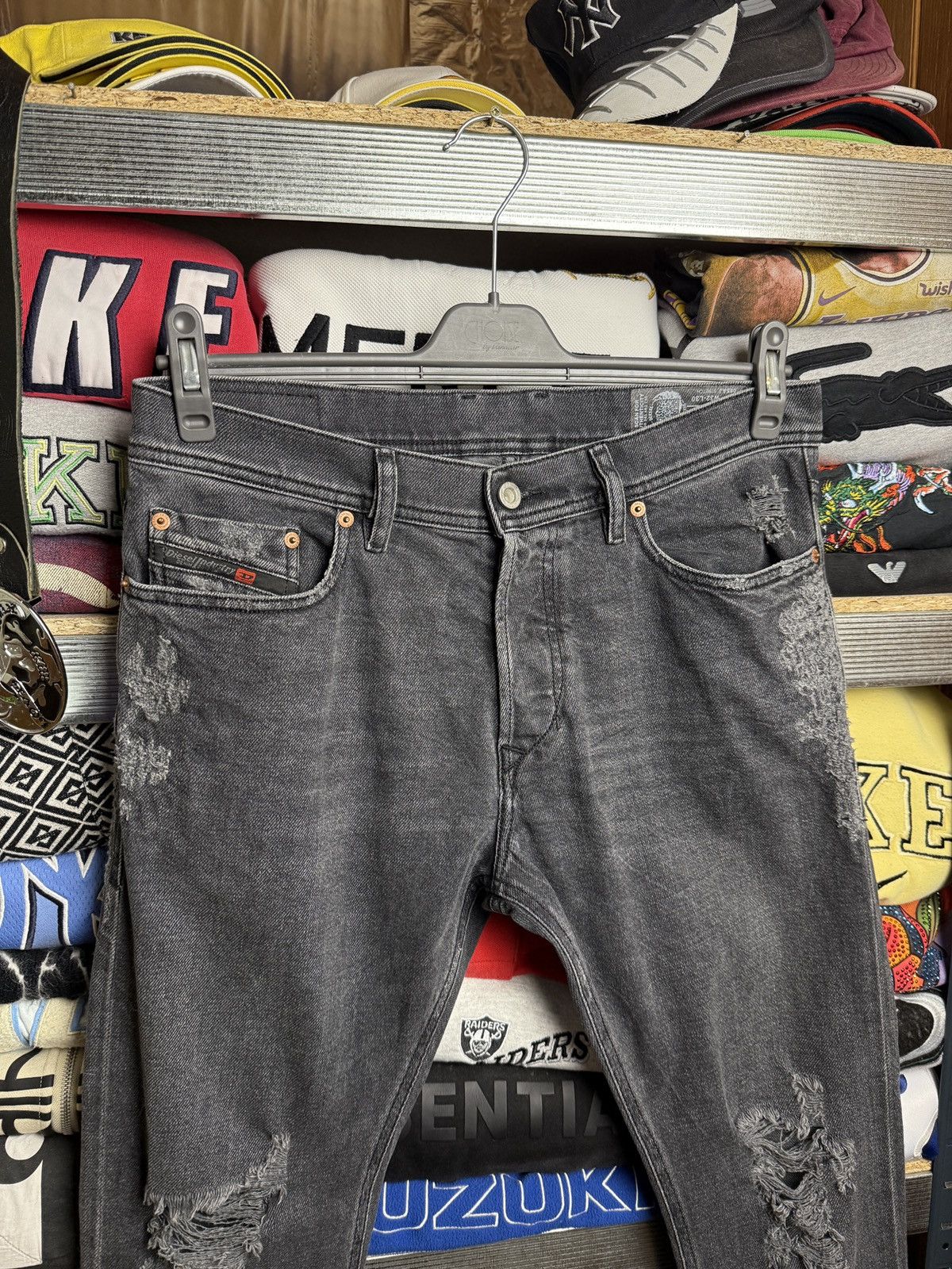 Diesel Diesel Distress Tepphar Slim Carrot Fit Denim Jeans Size US 32 / EU 48 - 3 Thumbnail