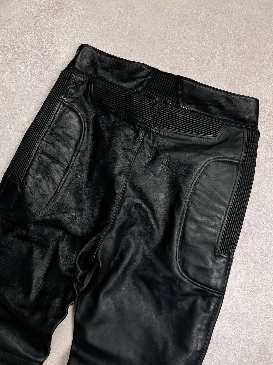 Genuine Leather × Vintage Vintage Moto Genuine Leather Avantgarde Pants Y2K XL Size US 36 / EU 52 - 4 Thumbnail