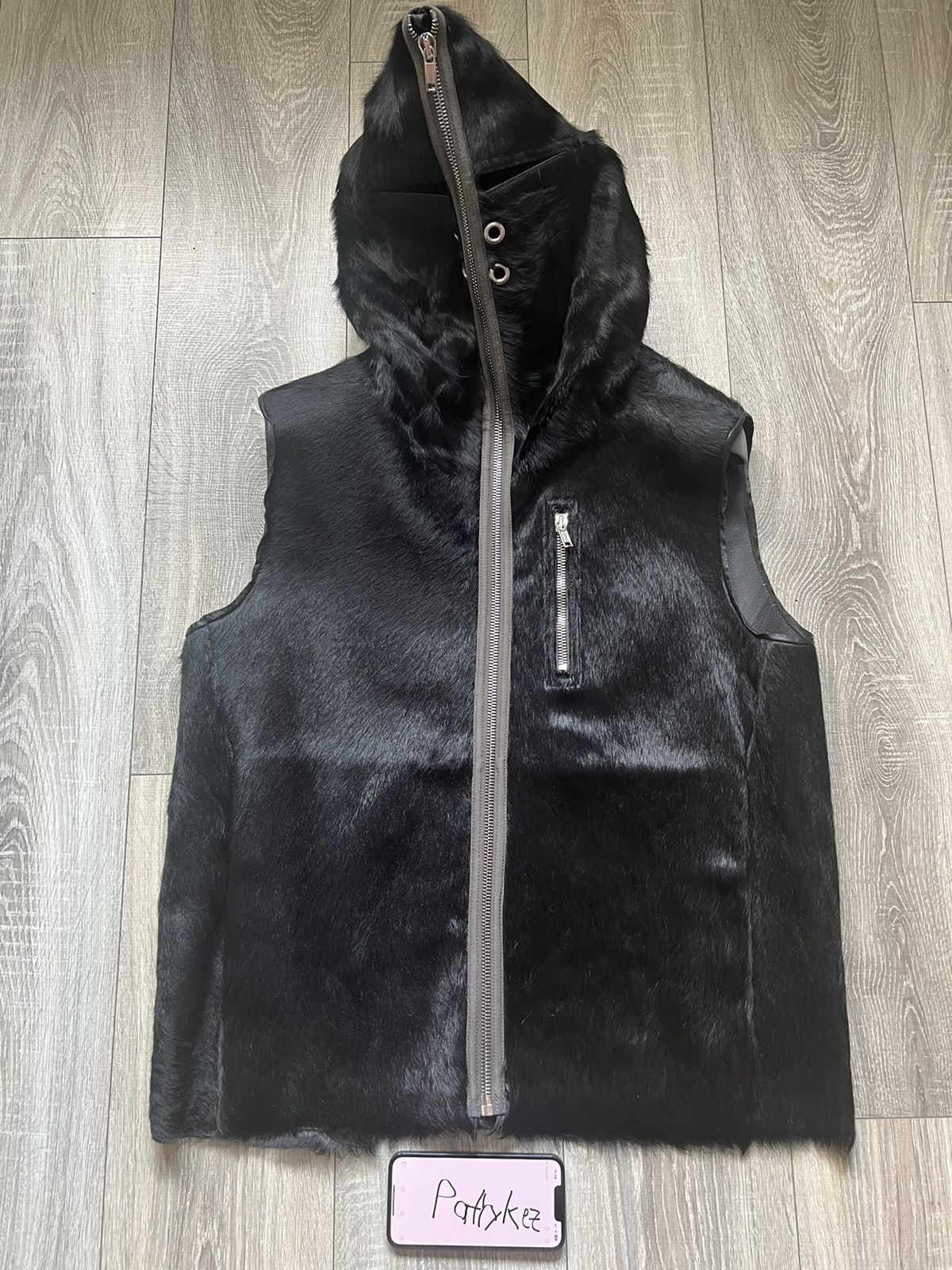 Rick Owens Rick Owens SS22 Strobe Pony Hair Gimp Vest | Grailed