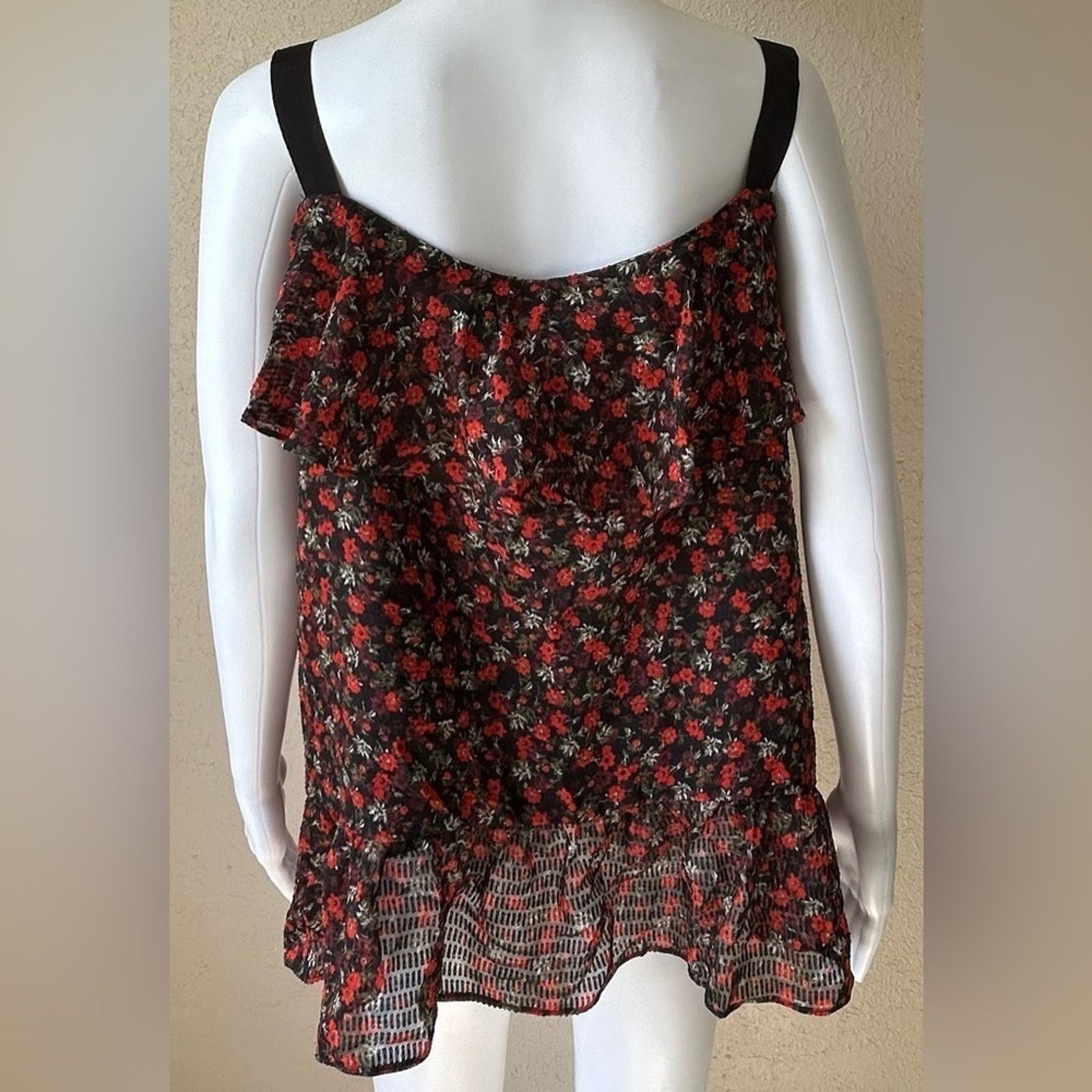 Other Libby Edelman | Off Shoulder Ruffle Sleeve Top | Large Size L / US 10 / IT 46 - 2 Thumbnail