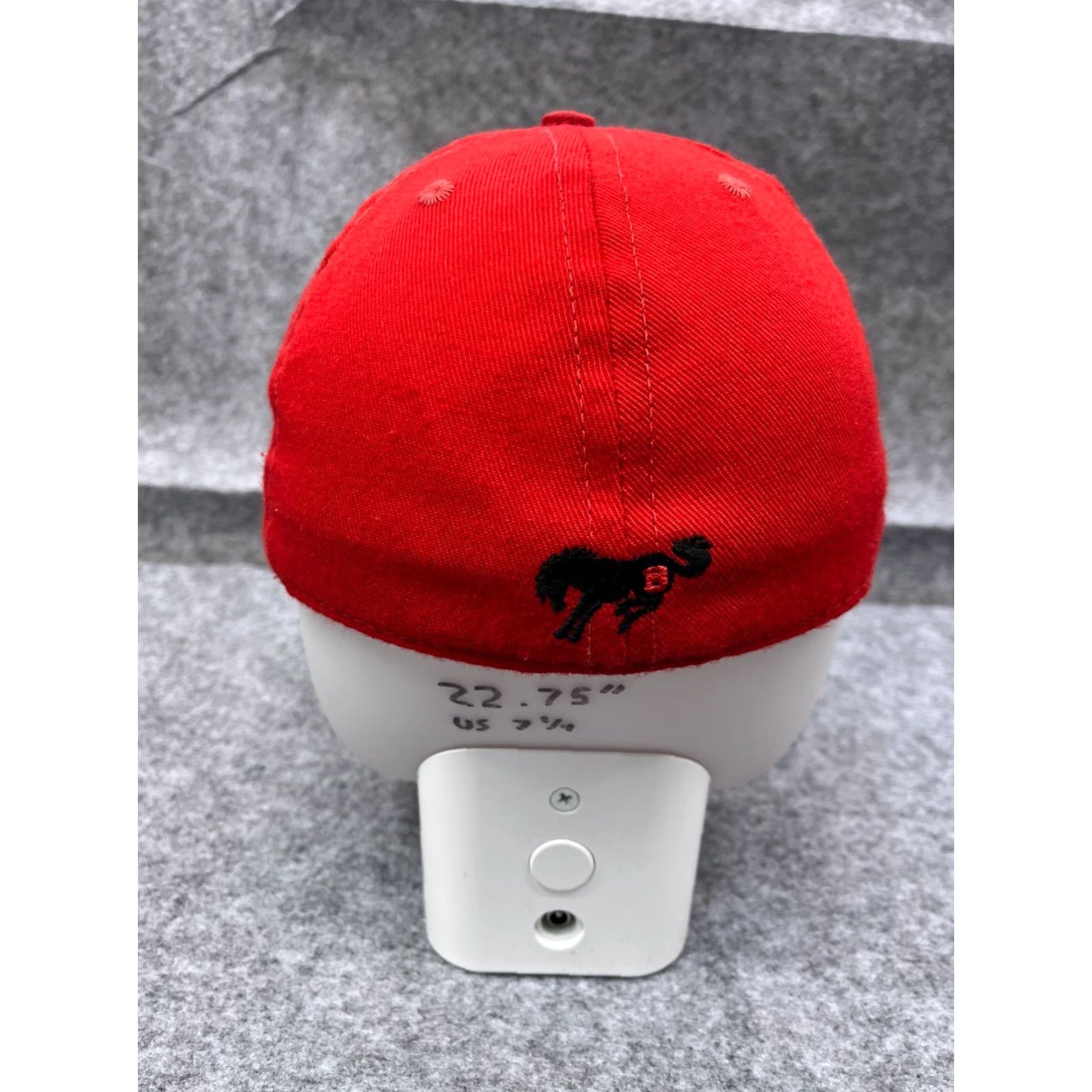 Logo 7 Calhead Hat Cap B Logo Team Hat Cap Fitted Adult Large Red 100% Cotton Twill Embroidered Horse Baseball Cap Mens Size ONE SIZE - 6 Thumbnail