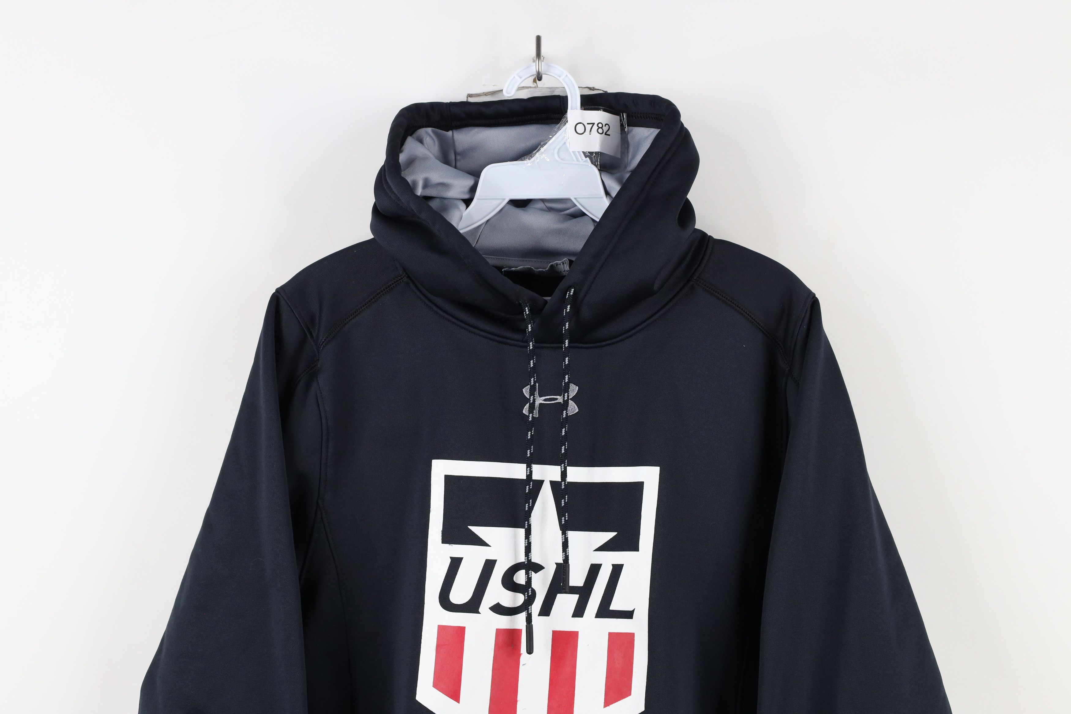 Under Armour × Vintage Under Armour USHL United States Hockey League Hoodie Black Size US S / EU 44-46 / 1 - 2 Thumbnail