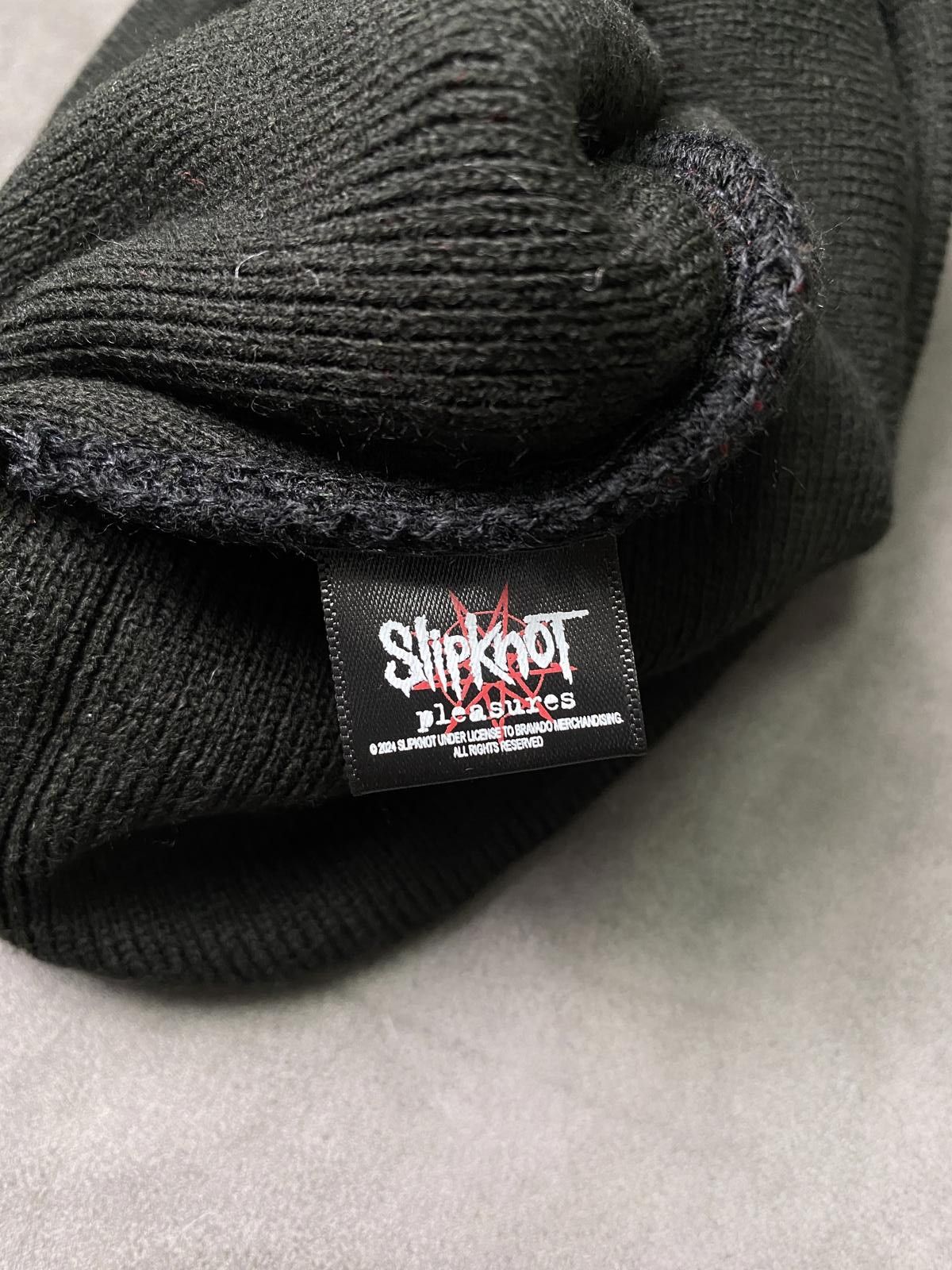 Pleasures Pleasures Slipknot S No Cuff Knit Skull Cap Black Beanie OS Size ONE SIZE - 7 Thumbnail