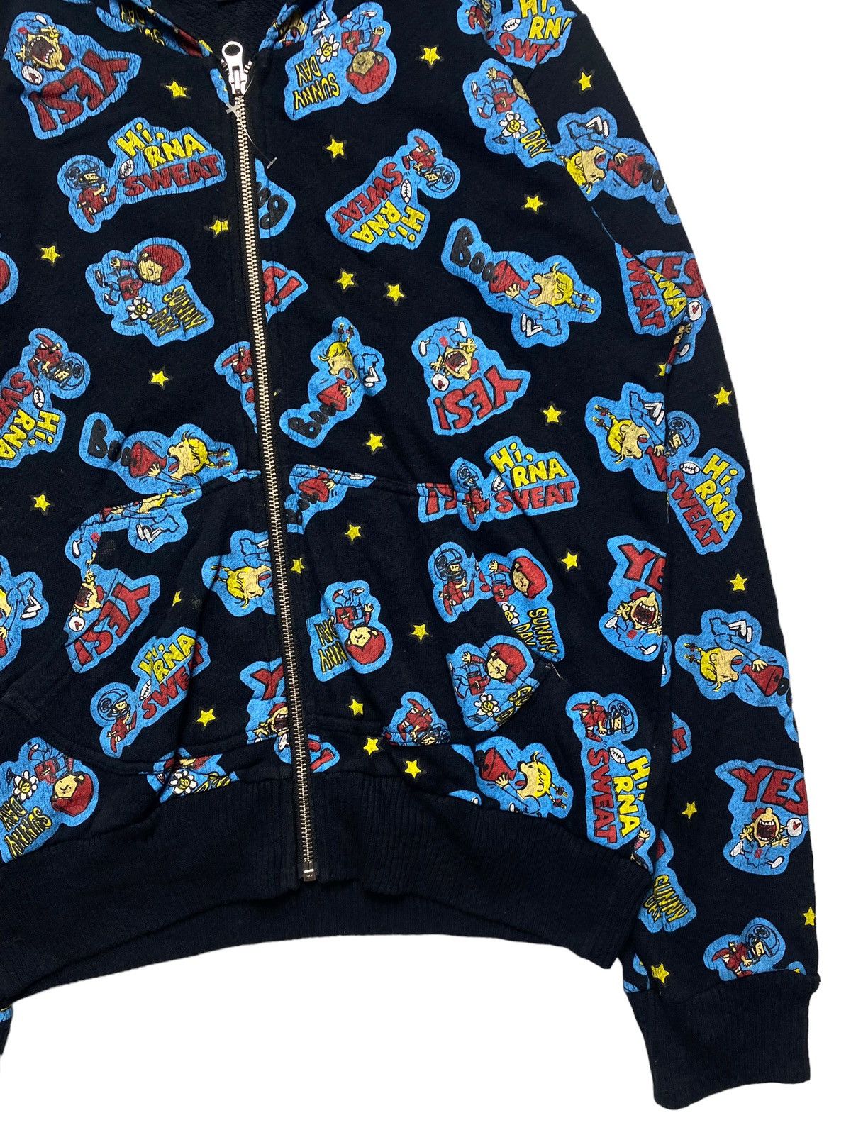 Japanese Brand 2000s RNA Inc - Printed Comic Zip Hoodie Size US L / EU 52-54 / 3 - 4 Thumbnail