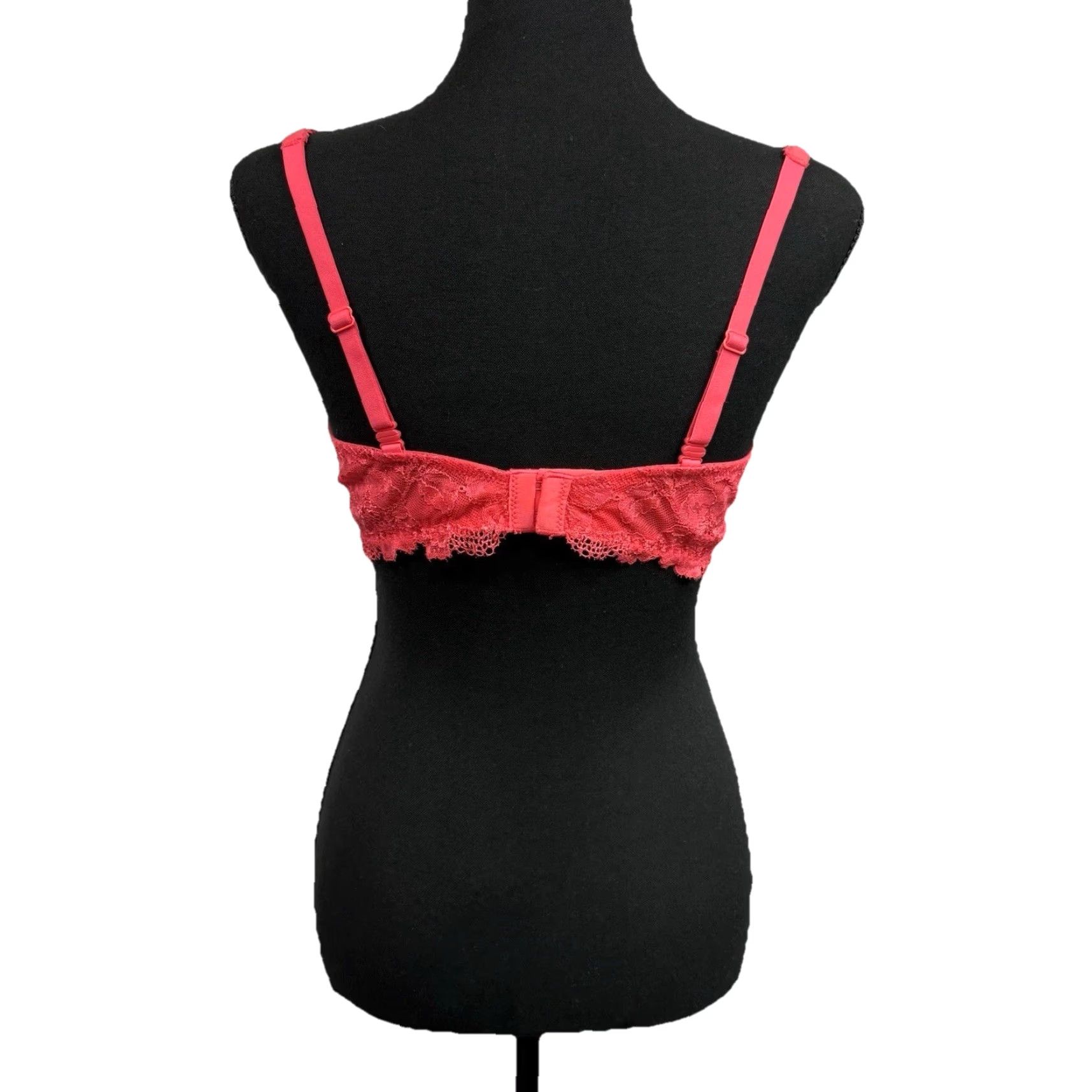 Victoria's Secret VINTAGE Victoria's Secret Unlined Demi Underwire Bra 38C Pink Womens Demi C Cup Underwired Size ONE SIZE - 3 Thumbnail
