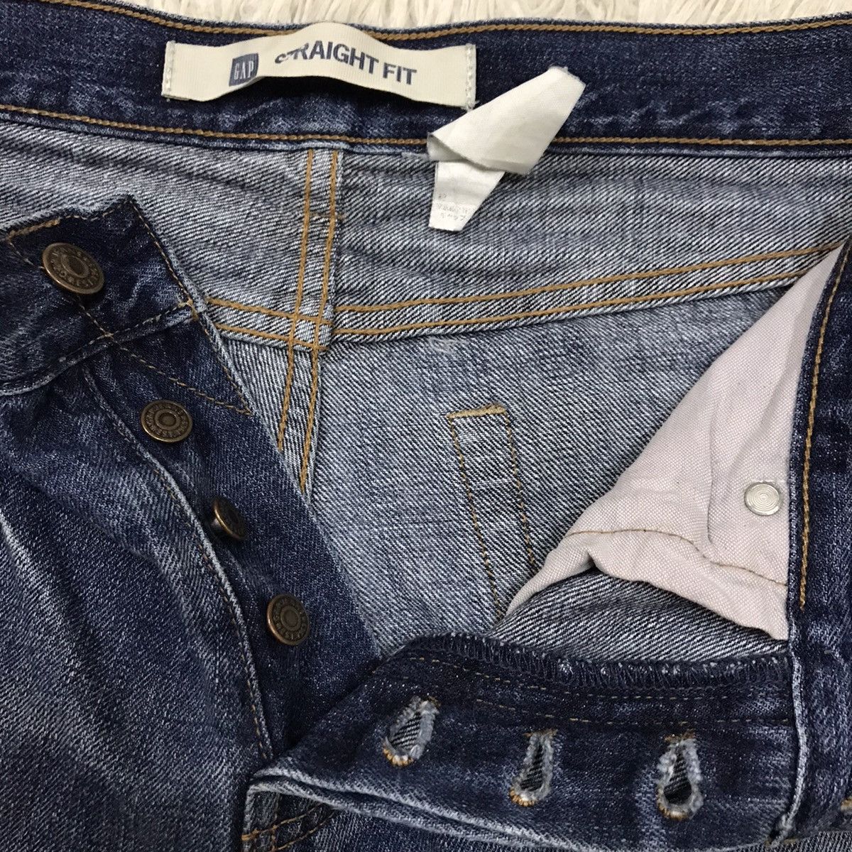Gap Gap Patchwork Design Straight Fit Denim Jeans Size US 30 / EU 46 - 14 Thumbnail