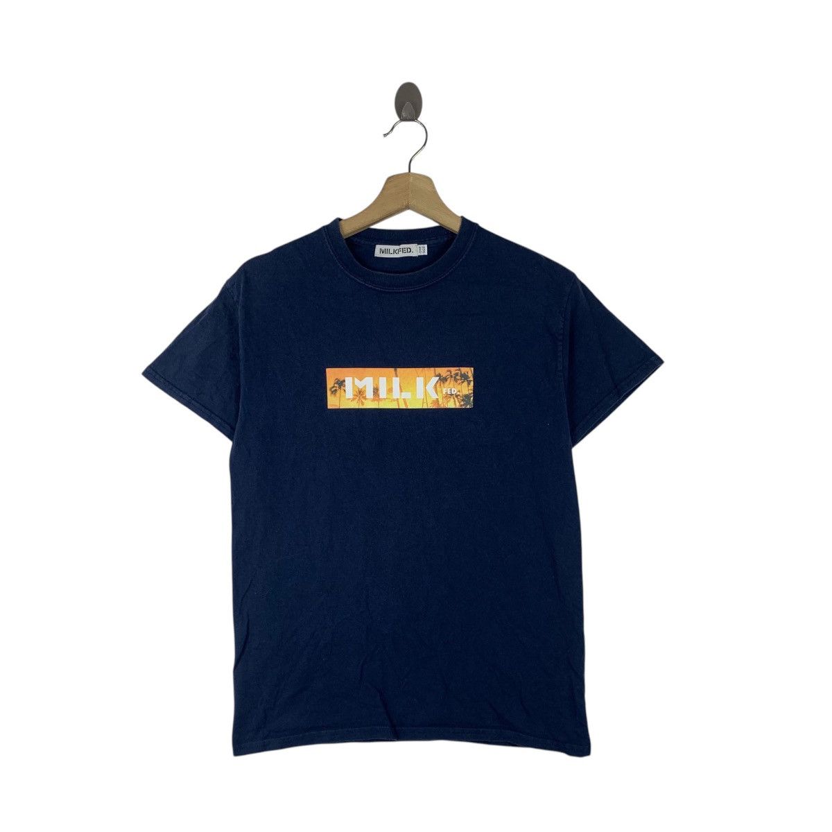 Vintage MILKFED JAPAN HEAVEN27 Box Logo Collection Tee Shirt Top Size US S / EU 44-46 / 1 - 1 Thumbnail