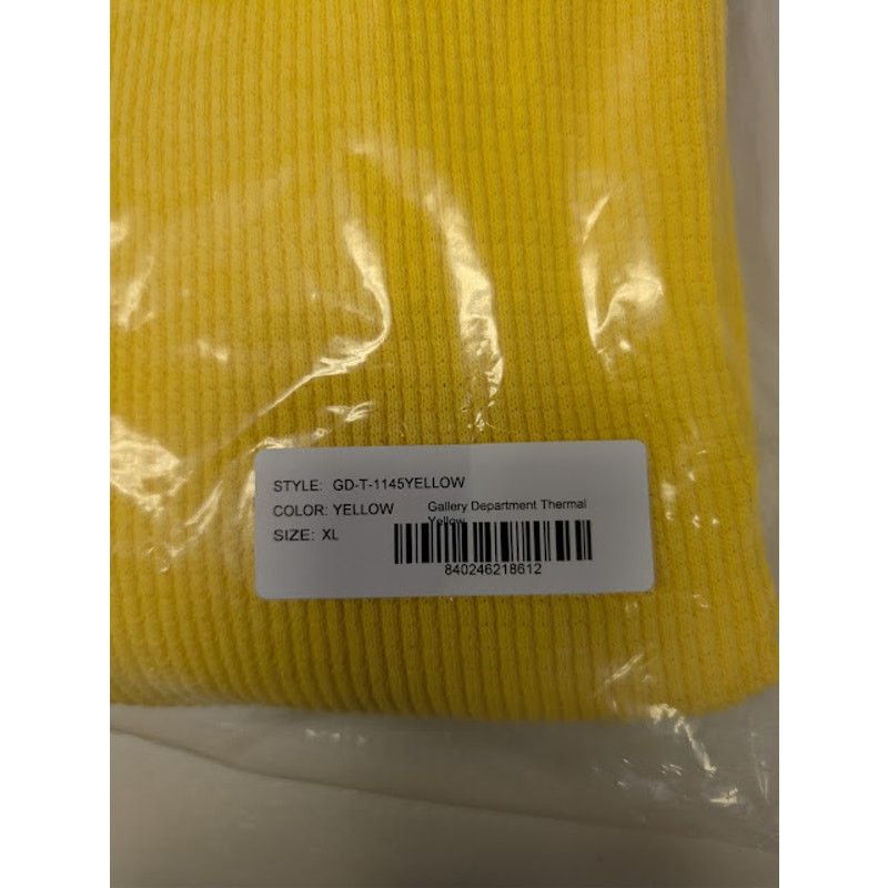 Gallery Dept. o1rshd1 Long Sleeved Waffle Knit T-Shirt in Yellow Size US XL / EU 56 / 4 - 21 Thumbnail