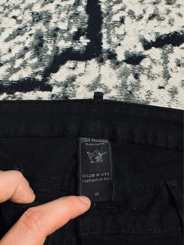 True Religion True Religion jeans black logo 30 usa L Size 30" / US 8 / IT 44 - 5 Thumbnail