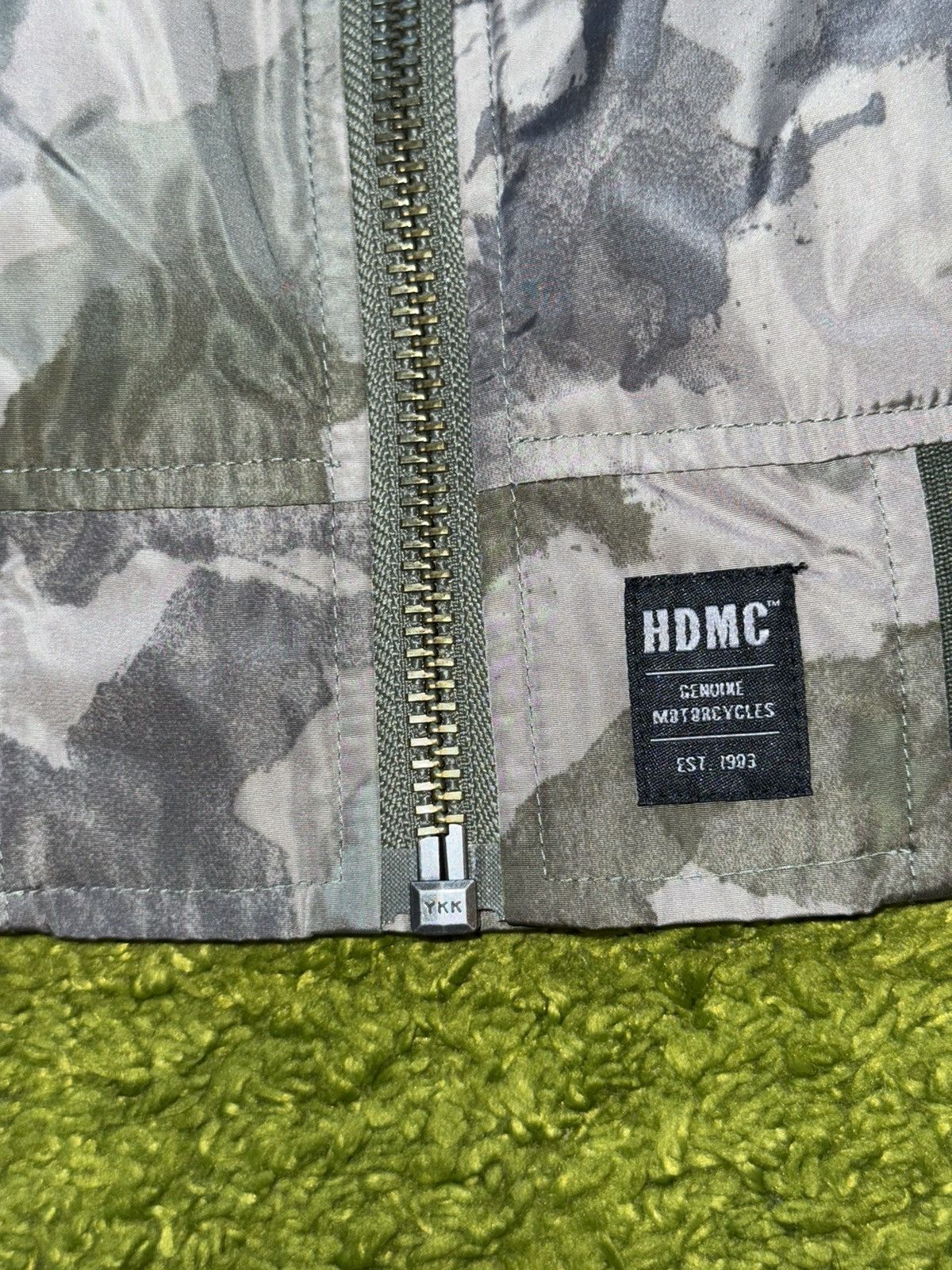 Designer × Harley Davidson × Vintage Harley-Davidson camo bomber jacket Size M / US 6-8 / IT 42-44 - 4 Thumbnail
