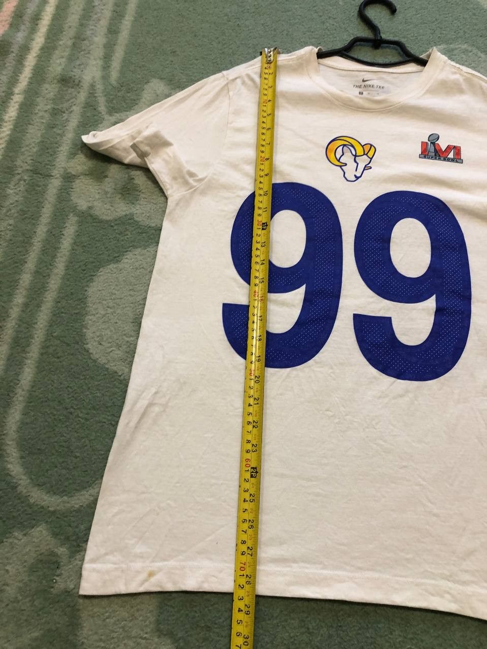 Nike Vintage T-Shirt Nike Tee white crazy Y2K logo #99 streetwear Size US M / EU 48-50 / 2 - 8 Thumbnail