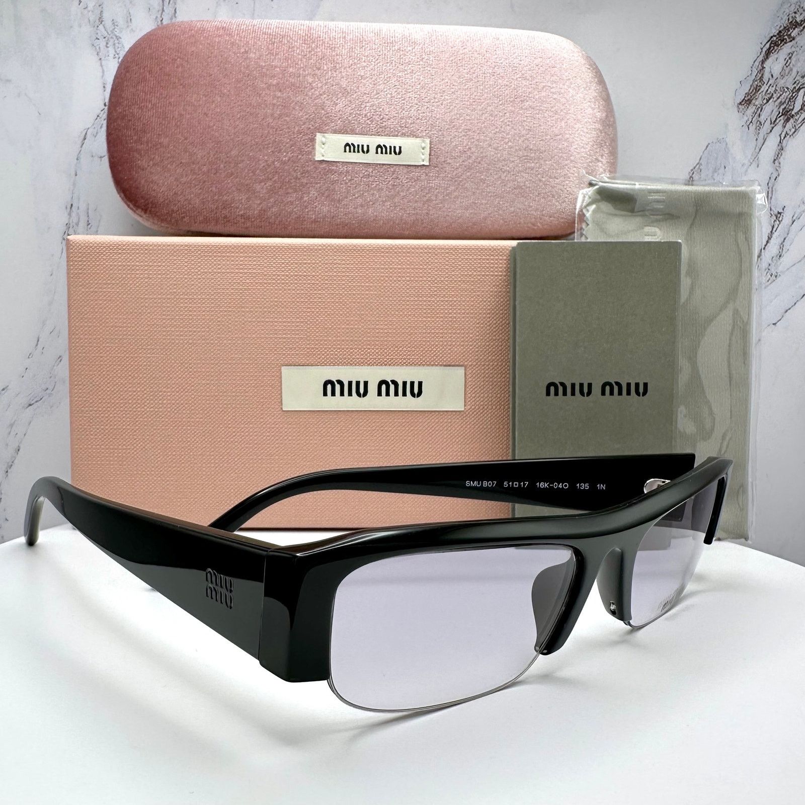 Miu Miu New MIU MIU Vedette Sunglasses Seen on Kylie Jenner MU B07S Size ONE SIZE - 5 Thumbnail