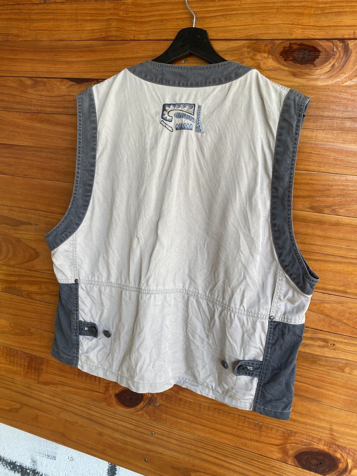 Lancel Vintage Lancel Paris TwoTone Utility Vest Embroidered Native Size US XL / EU 56 / 4 - 10 Thumbnail
