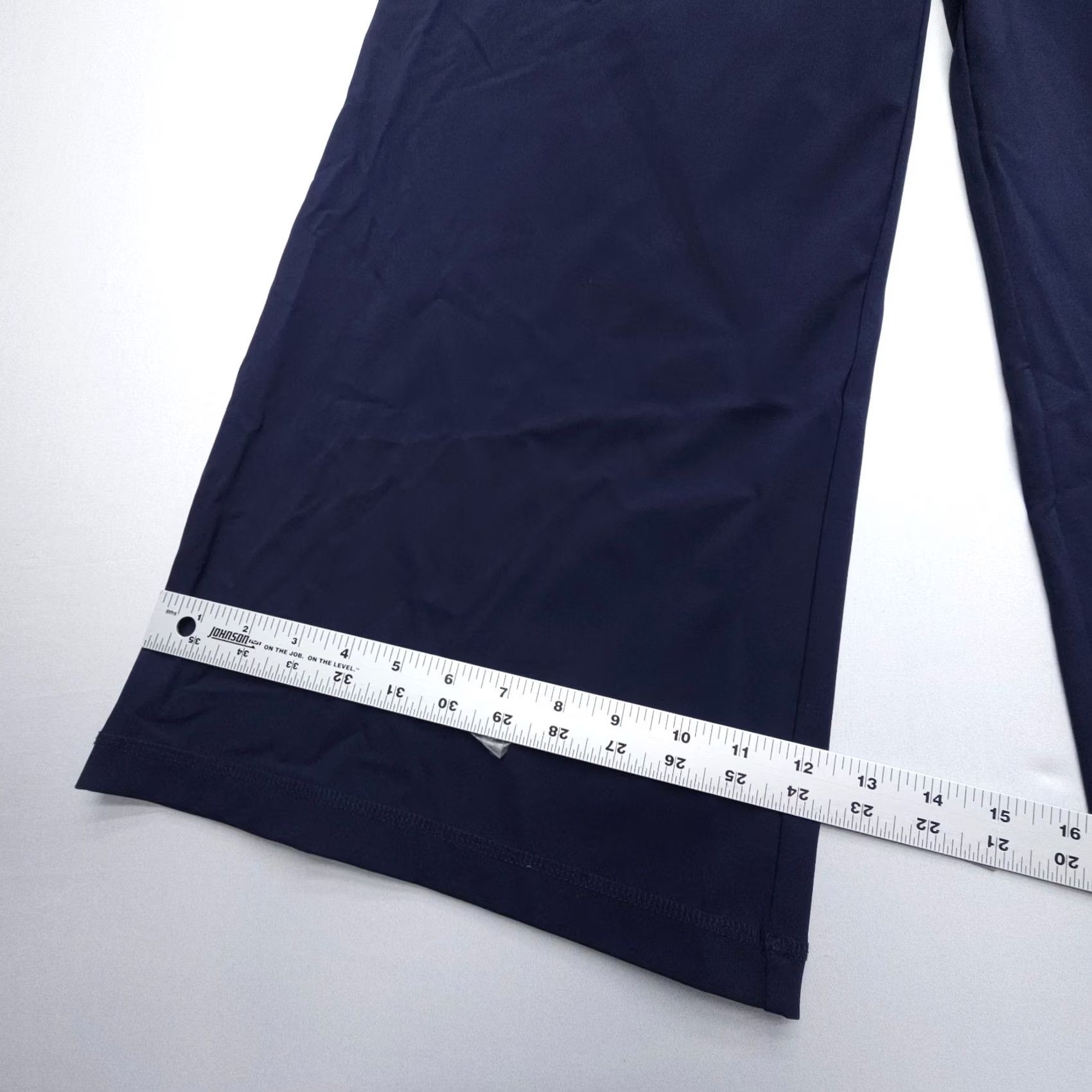 Talbots T by Talbots Pull On Wide Leg Pants Womens Large Petite LP Blue Stretch Fabric Size 36" / US 14 / IT 50 - 5 Thumbnail