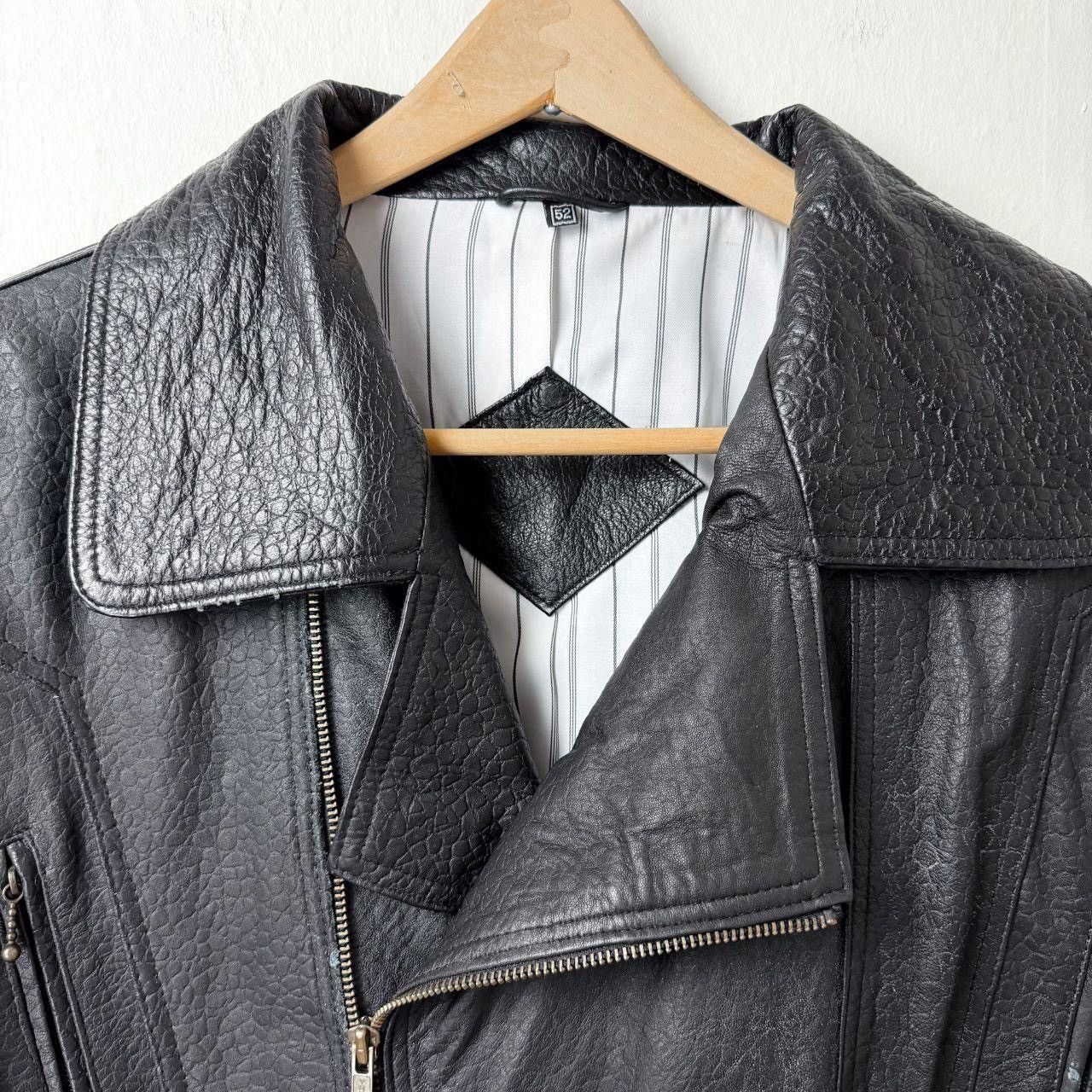 Vintage 90s Lambskin Biker Leather Jacket Size US L / EU 52-54 / 3 - 3 Thumbnail