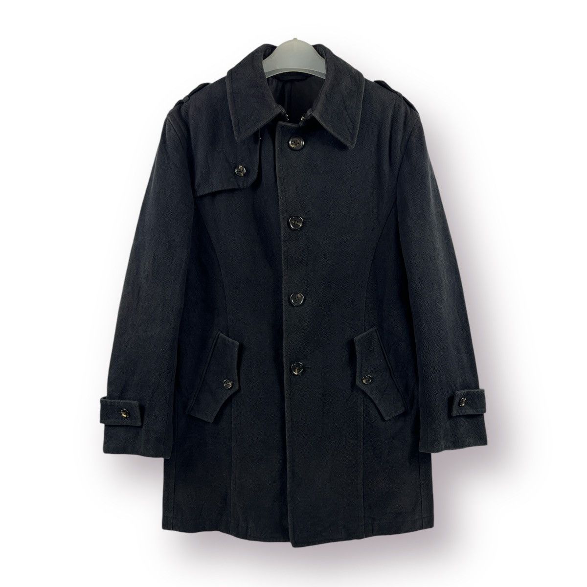 Japanese Brand 🔥 The suit Company Emmeci italian Fabric Trench Coat Size US M / EU 48-50 / 2 - 2 Thumbnail