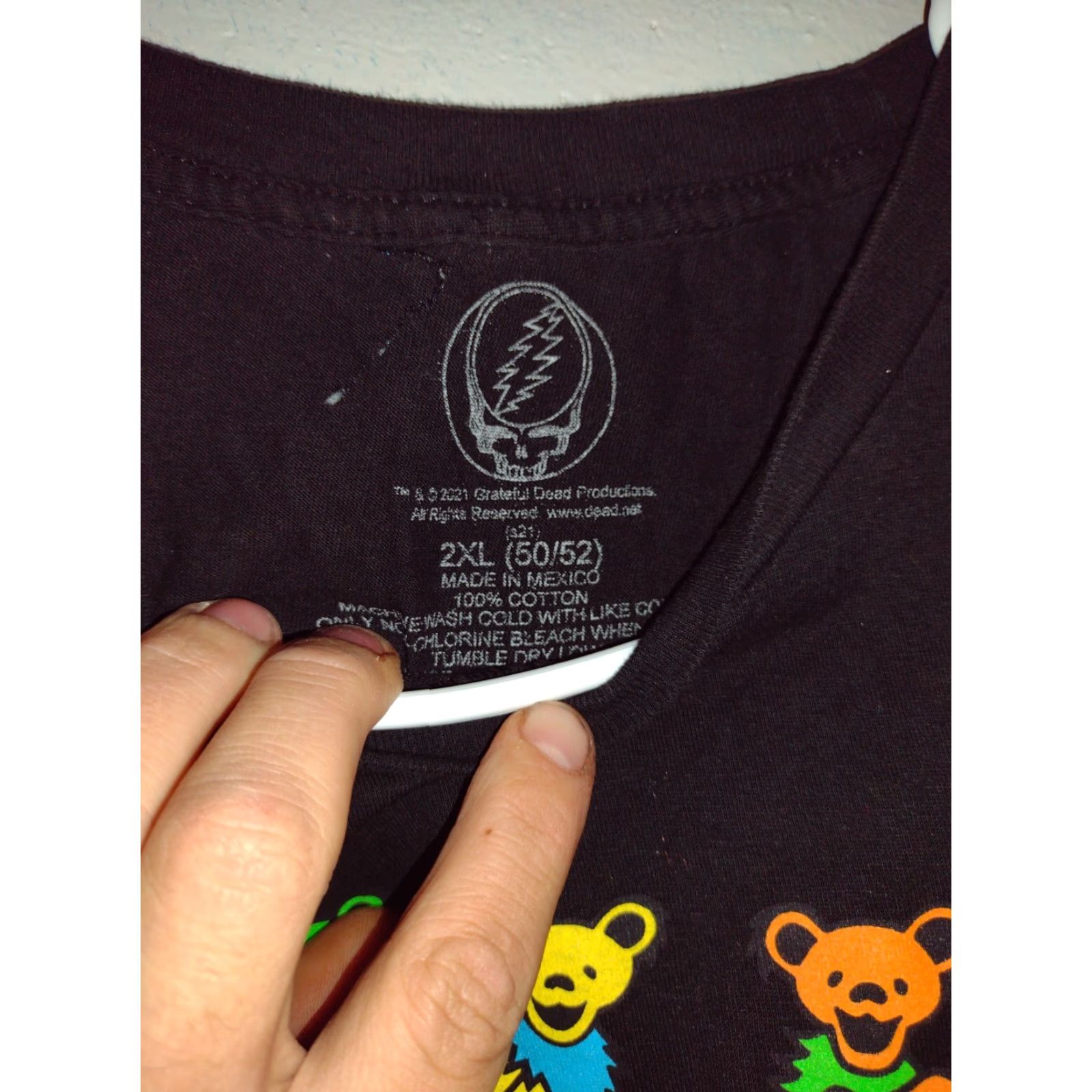 Vintage VINTAGE Grateful Dead Dancing Bears T-Shirt XXL Black Band Music Mens Size US XXL / EU 58 / 5 - 2 Thumbnail