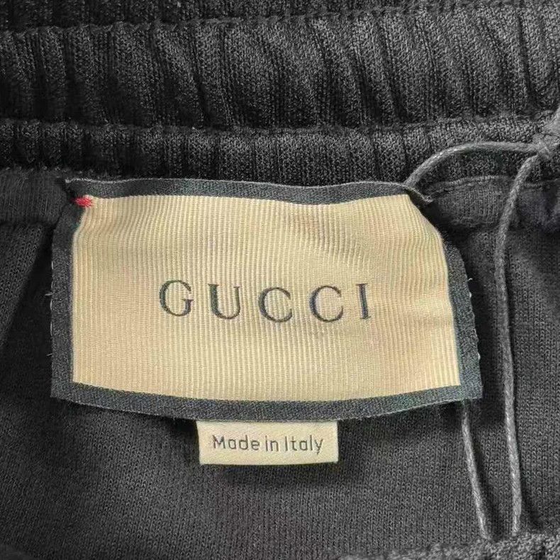 Gucci Gucci Size LBlack slogan sweatpants 2503-Nextarrow Size US 36 / EU 52 - 4 Thumbnail