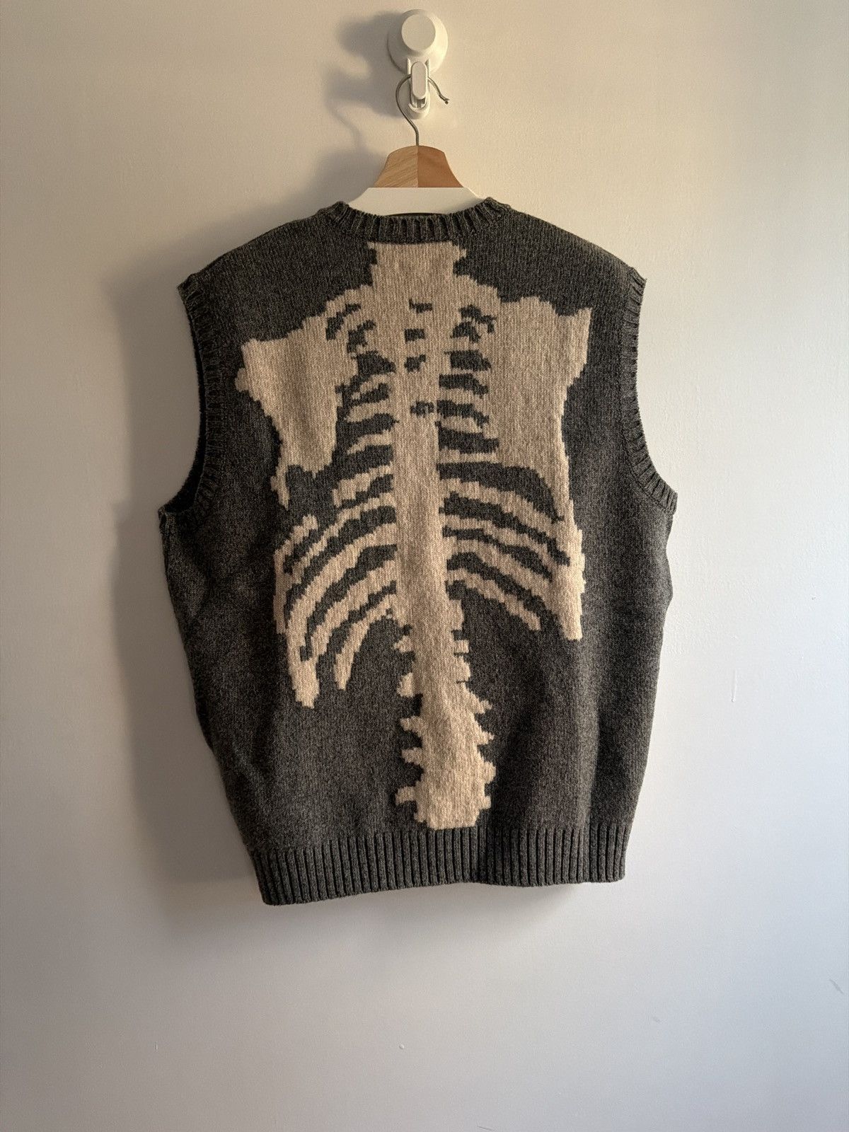 Kapital KAPITAL 5G Wool Bone Sweater Vest Gray Size US L / EU 52-54 / 3 - 2 Thumbnail