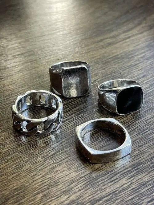 Jewelry × Vintage Punk Ring Combo Size ONE SIZE - 3 Thumbnail