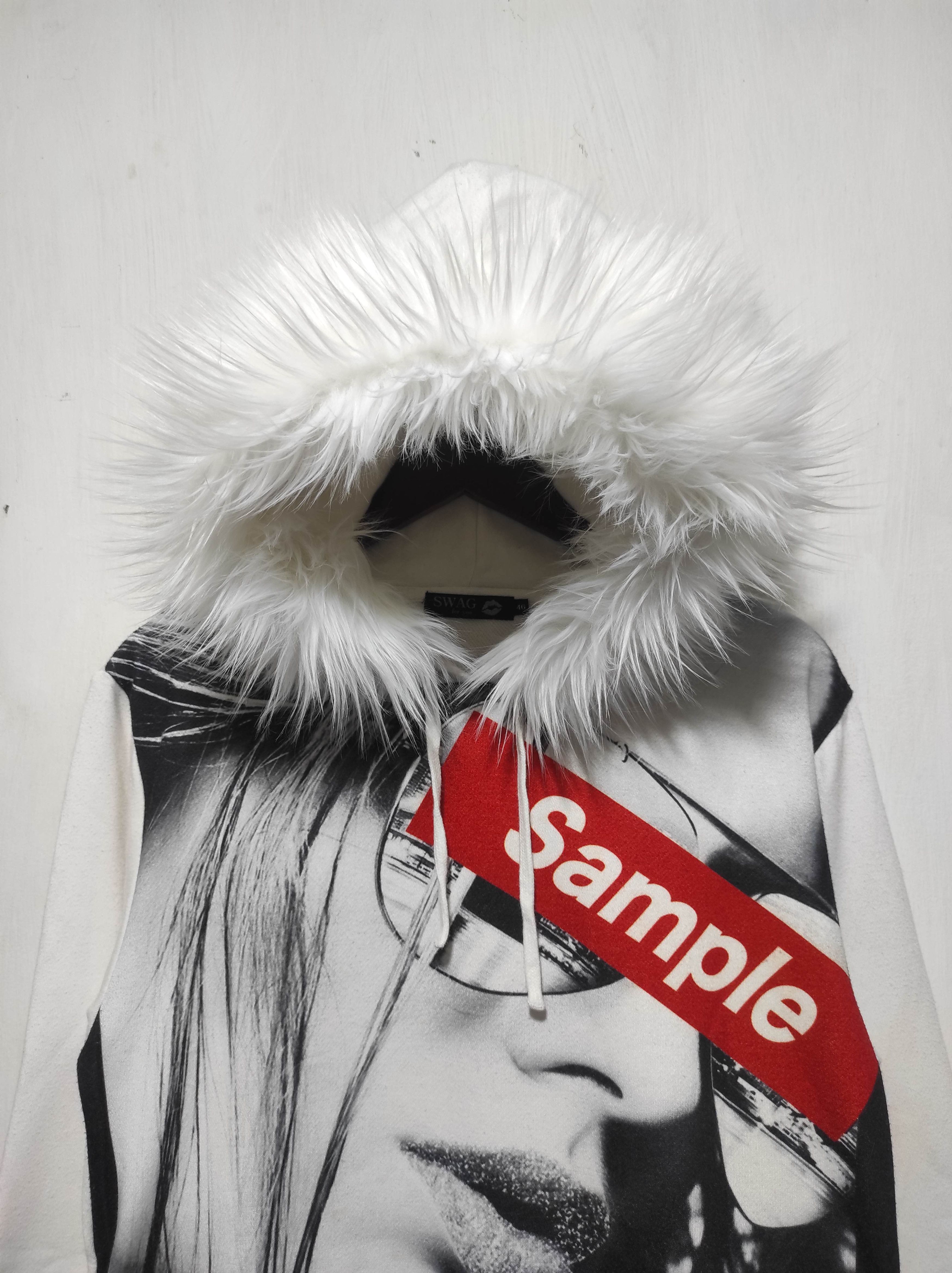 Japanese Brand Swag Sample White fur hoodie ifsix LGB style Size US S / EU 44-46 / 1 - 3 Thumbnail