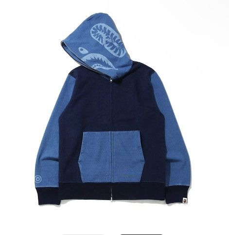 image of Bape Hoodie in Blue, Men's (Size 2XL)