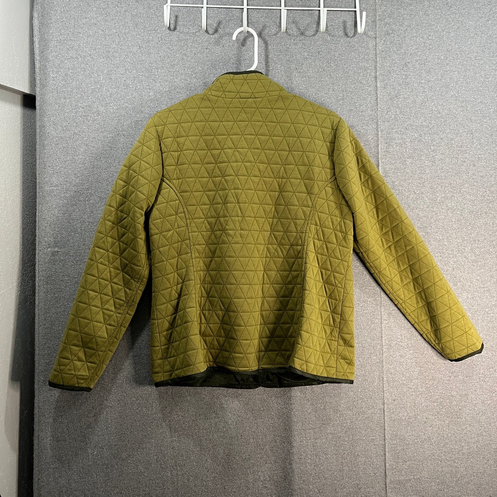 Other Susan Graver Weekend Quilted Knit Snap Front Mock Neck Size M / US 6-8 / IT 42-44 - 2 Thumbnail