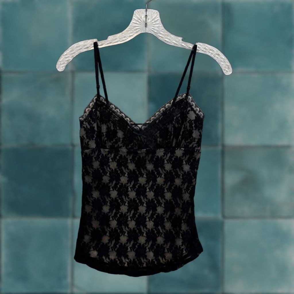 Vintage Vintage 90s Black Lace Goth XS Camisole Tank Top User: Vintage 90s Black Lace Goth XS Camisole Tank Top Size XS / US 0-2 / IT 36-38 - 1 Thumbnail