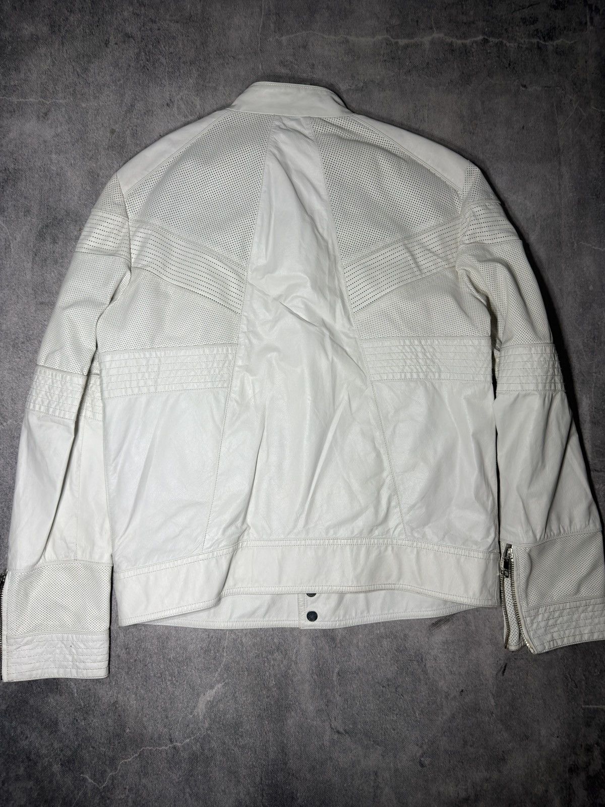 Gucci Gucci 2010 Nappa Leather Panelled Biker Jacket - IT54 Size US L / EU 52-54 / 3 - 6 Thumbnail