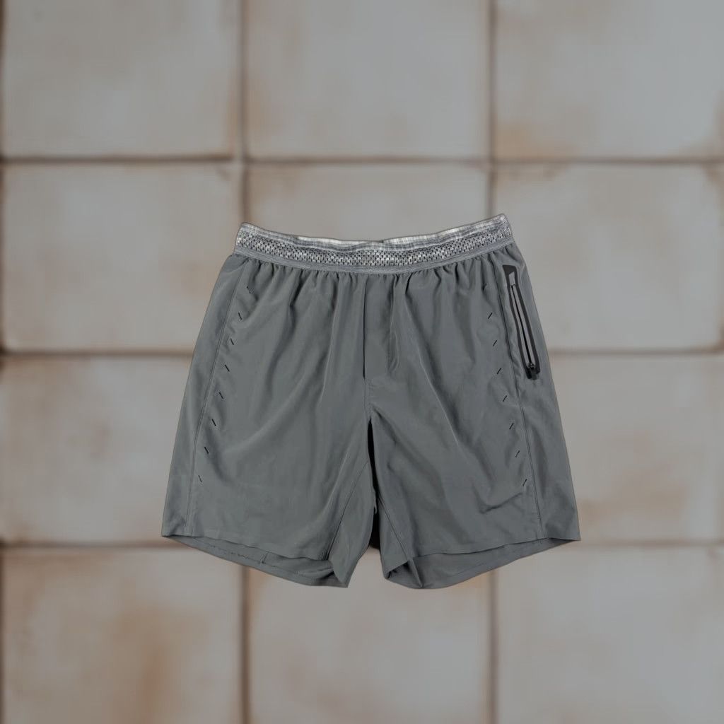 Ten Thousand Ten Thousand Session Shorts Men’s Medium Gray 7" Inseam Athletic Breathable Lined Adjustable Waist Size US 31 - 1 Thumbnail