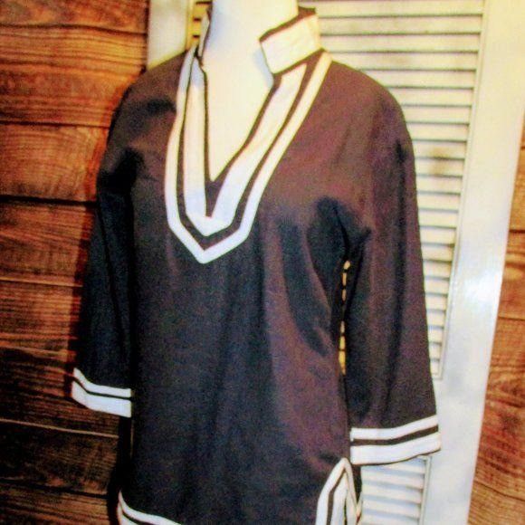 Other Sherry Taylor Sm Nautical Linen Blend Blouse Size S / US 4 / IT 40 - 12 Thumbnail