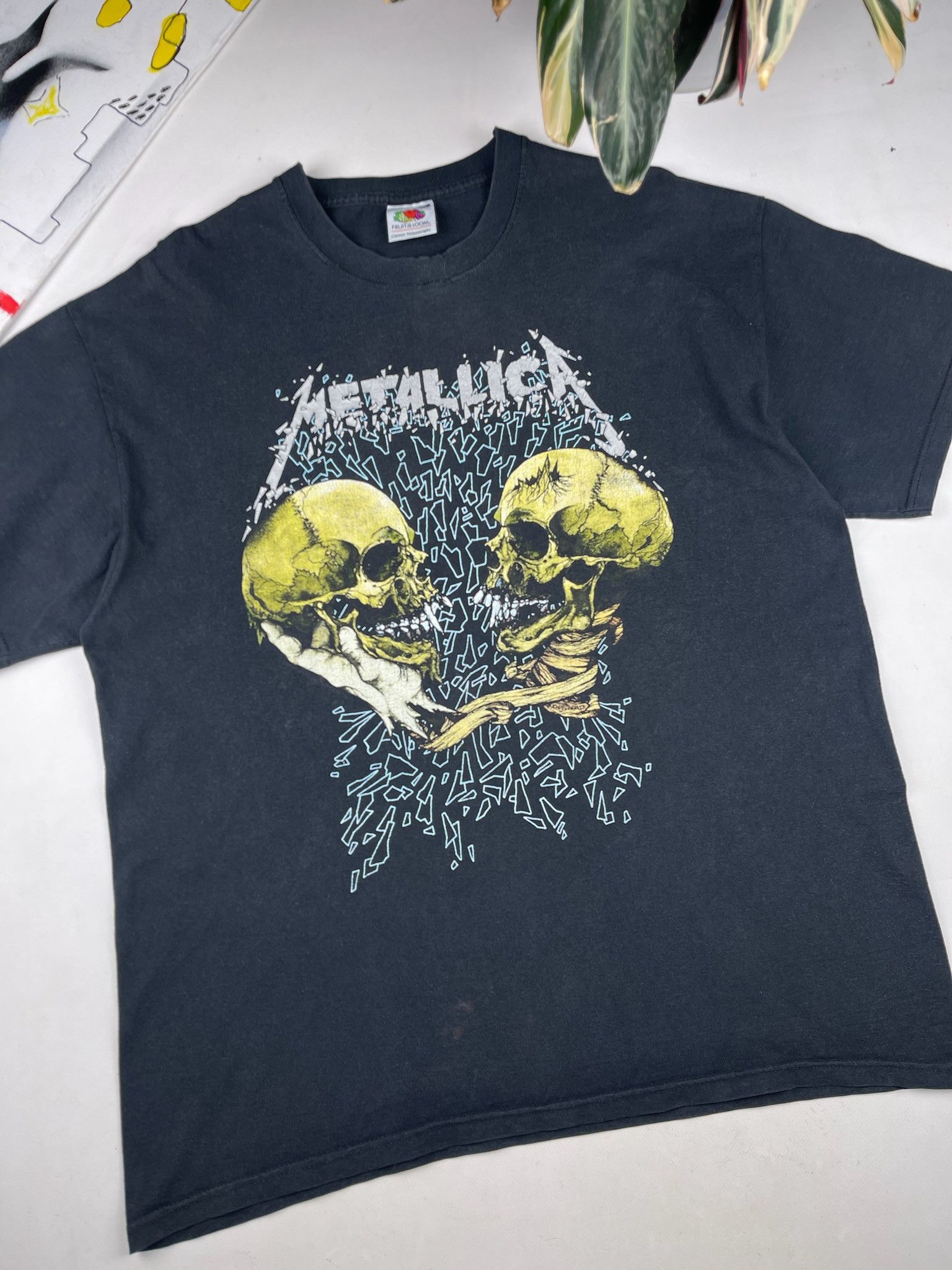 Band Tees Vintage Metallica Pushead Band Rock Tee skull distressed Size US XL / EU 56 / 4 - 2 Thumbnail