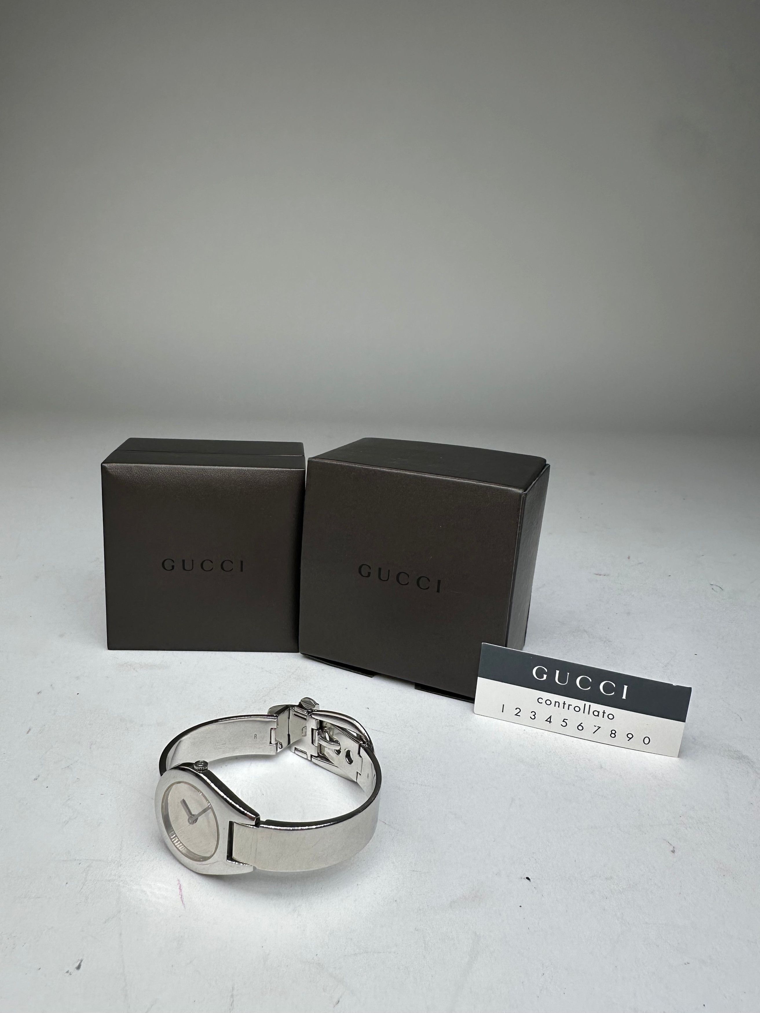Gucci Vintage Steel Quartz Watch Silver Size ONE SIZE - 1 Thumbnail
