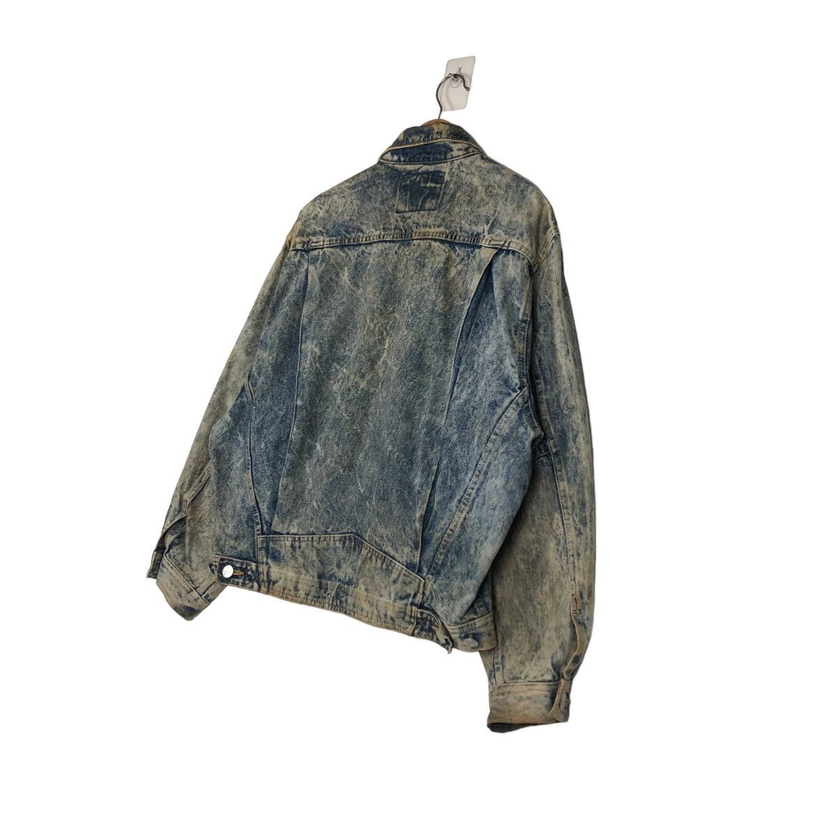 Edwin 📌VINTAGE RUSTY BIKER DENIM JACKET TRUCKER EDWIN Size US L / EU 52-54 / 3 - 4 Thumbnail