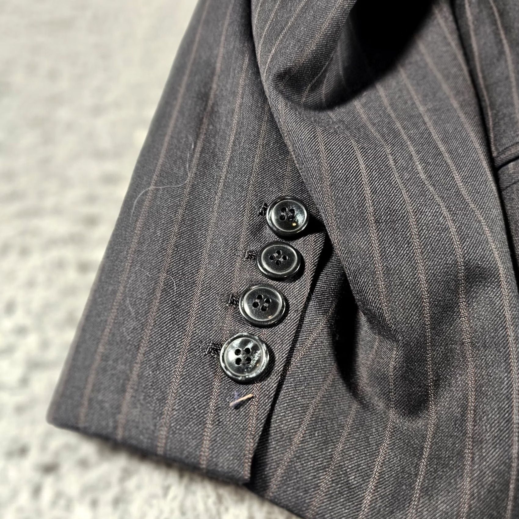 Vintage Giovan & Carlo Super 120s Mens Blazer Sport Coat Dark Gray Size 44R - 3 Thumbnail
