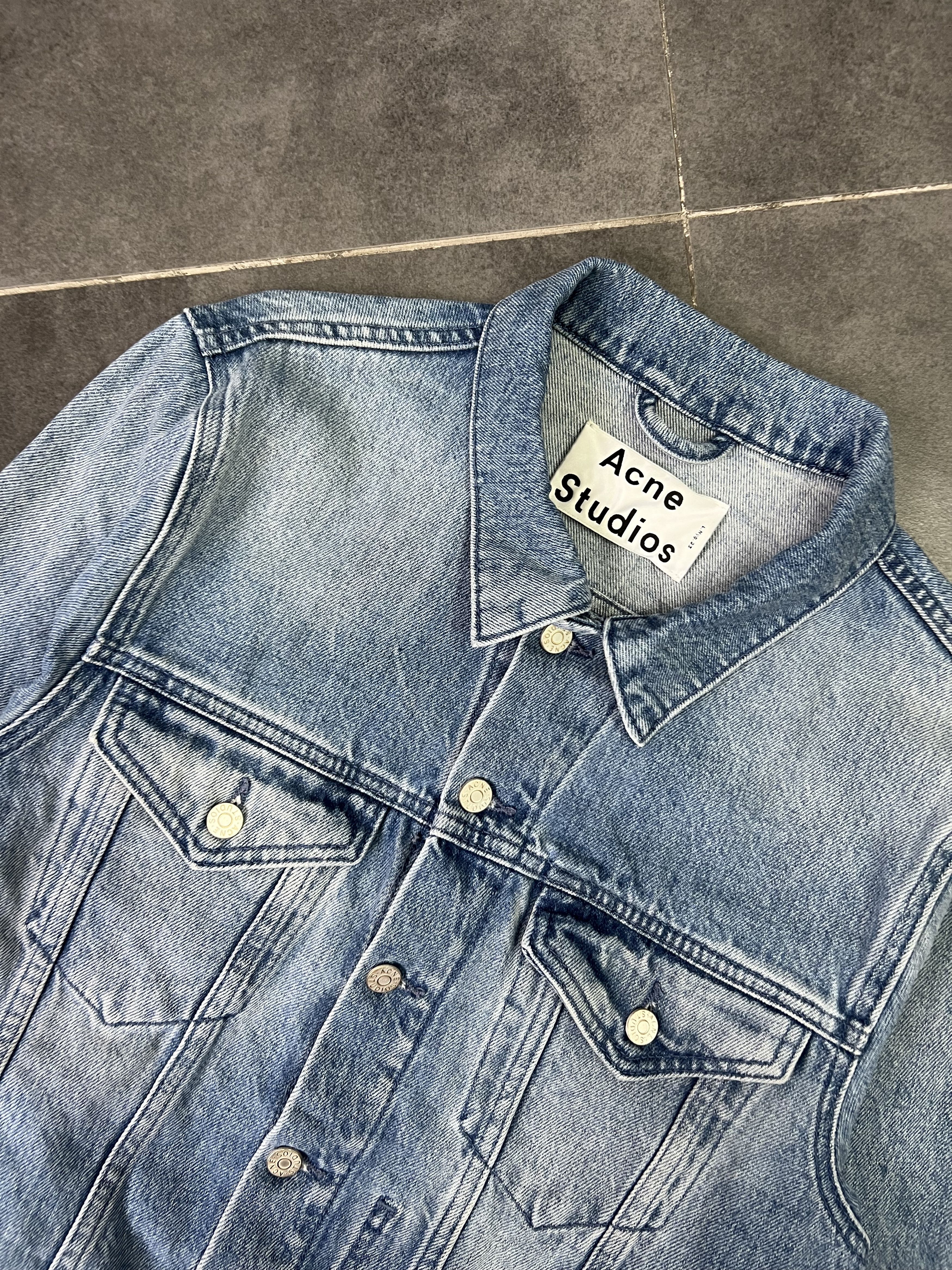 Acne Studios Acne studios SS14 vintage washed cropped denim jacket Size M / US 6-8 / IT 42-44 - 3 Thumbnail