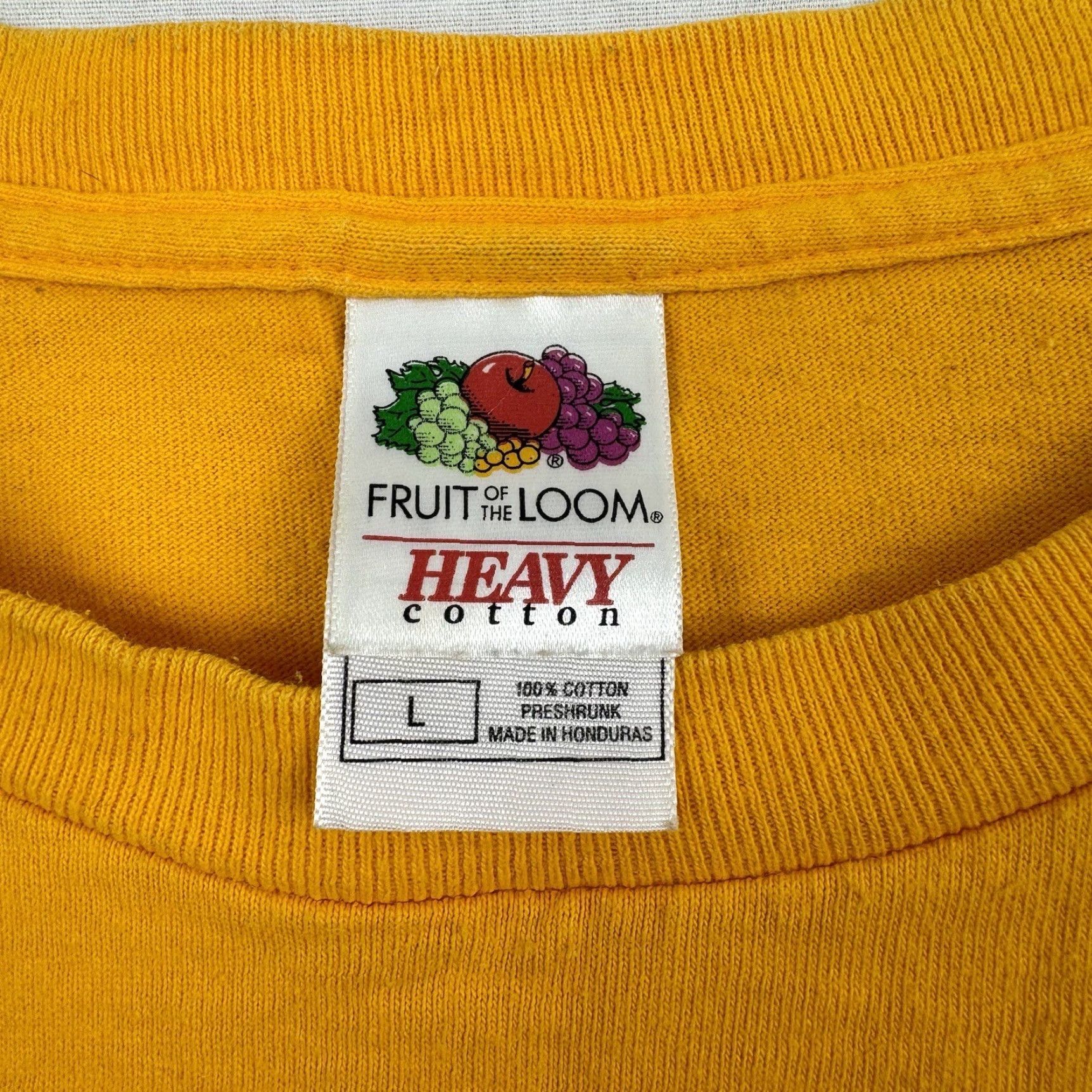 Fruit Of The Loom VINTAGE Fruit of the Loom Tropical Shirt Adult Large Yellow Y2K Embroidery Mens Size US L / EU 52-54 / 3 - 3 Thumbnail