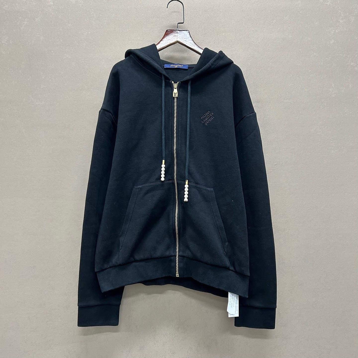Louis Vuitton Louis Vuitton Embroidered Logo Zip Hoodie Size L Size US L / EU 52-54 / 3 - 1 Thumbnail