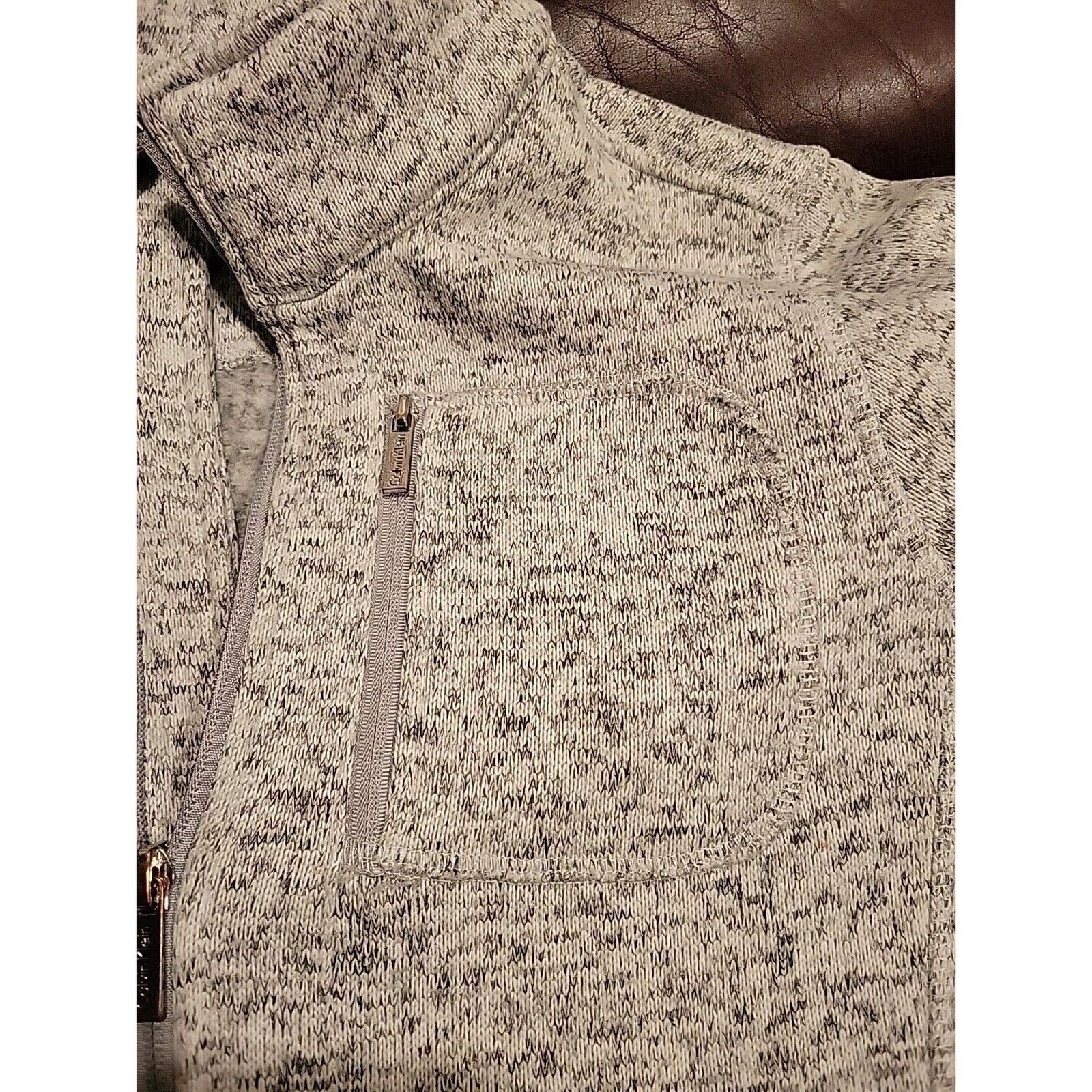 Calvin Klein Calvin Klein Women Gray Zip Long Sleeve Sweater Size M Reg Size M / US 6-8 / IT 42-44 - 7 Thumbnail