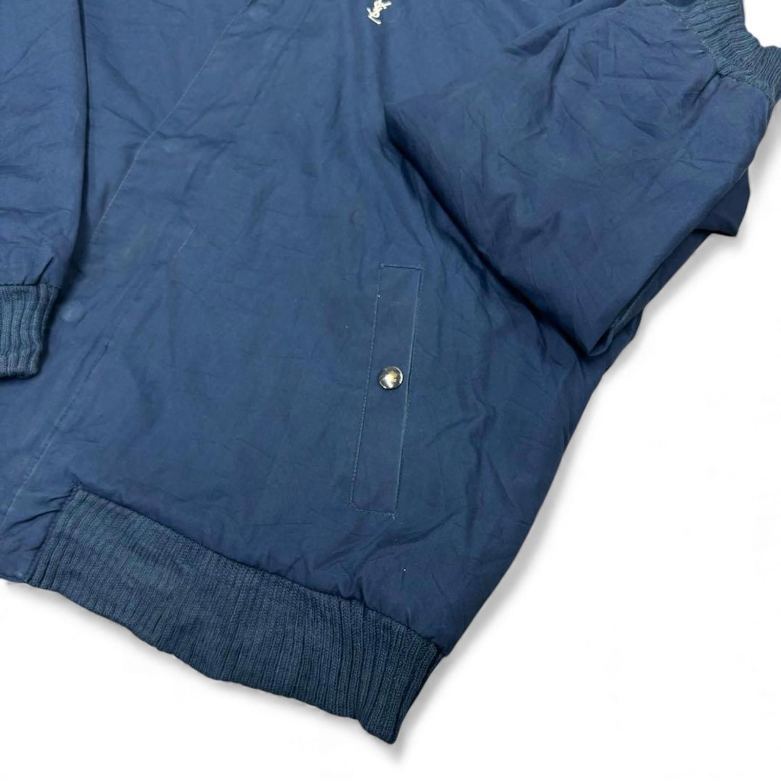 Yves Saint Laurent Yves Saint Laurent - Men's Navy Blue Windbreaker Jacket Size US XL / EU 56 / 4 - 5 Thumbnail