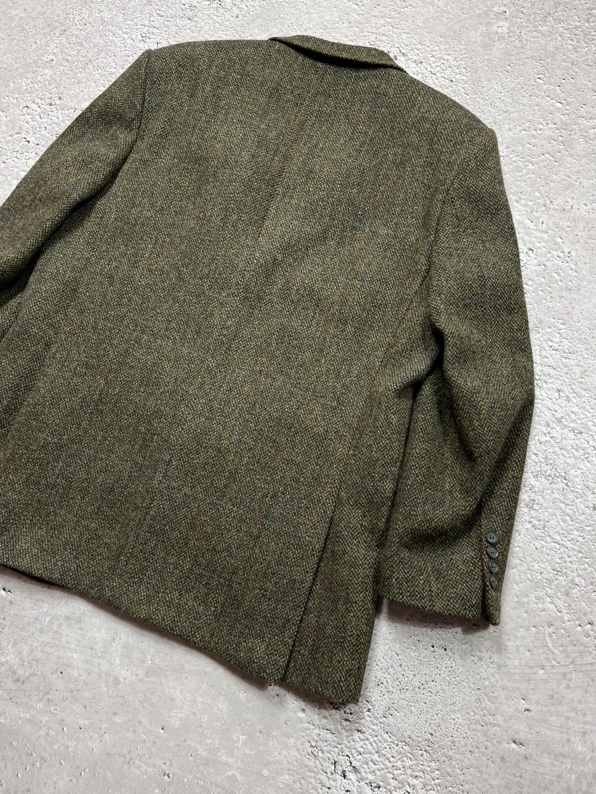 Harris Tweed Harris Tweed wool blazer brown herringbone R44 jacket Size 44R - 14 Thumbnail