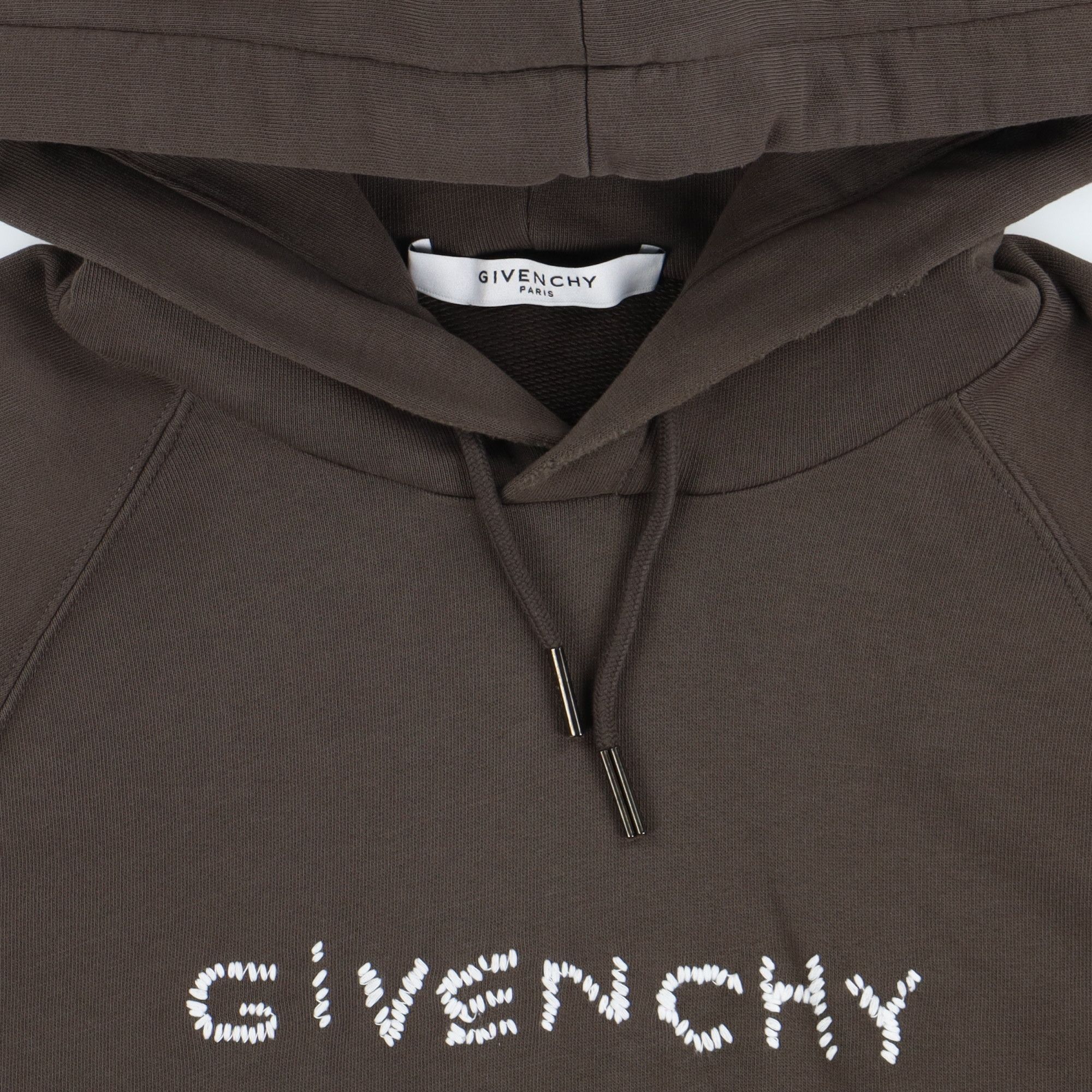 Givenchy Brown Stitch Logo Raglan Hoodie Size US S / EU 44-46 / 1 - 5 Thumbnail