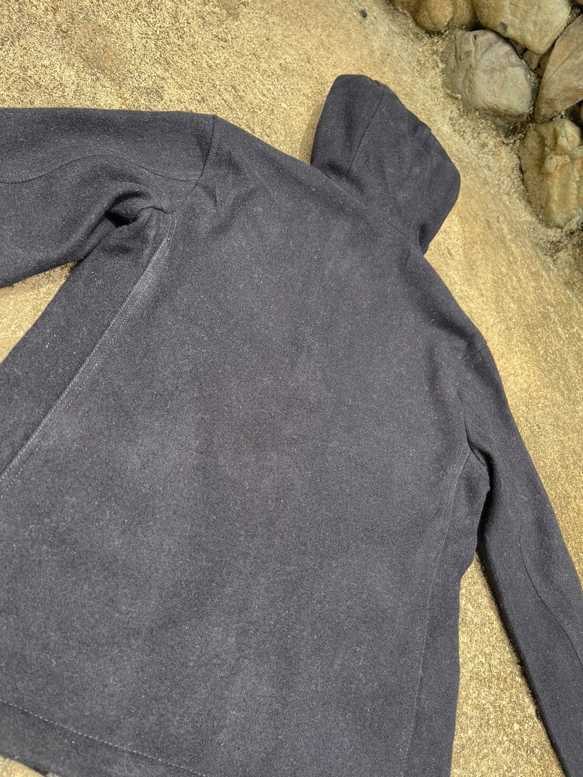 Beams Plus BEAMS Navy Hooded Wool Jacket (Size S) Size US S / EU 44-46 / 1 - 12 Thumbnail