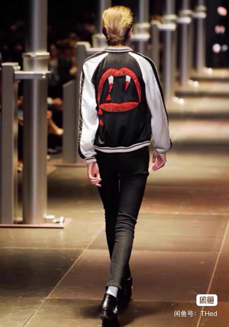 Saint Laurent Paris Saint Laurent Paris Bloody tooth jacket baseball uniform c Size US M / EU 48-50 / 2 - 7 Thumbnail