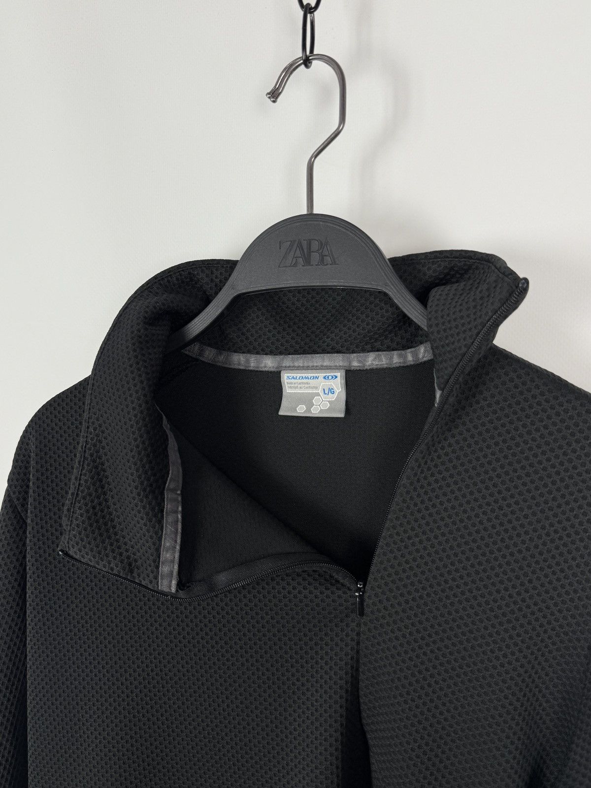 Salomon 2000s Vintage Salomon Motomesh Asymmetric Zip Thermal Jersey Size L / US 10 / IT 46 - 3 Thumbnail