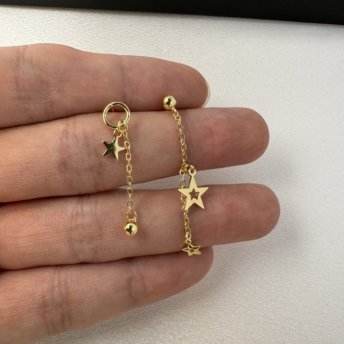 Other Asymmetry Star Pentagram Dangle Drop Earrings for Women Size ONE SIZE - 4 Thumbnail