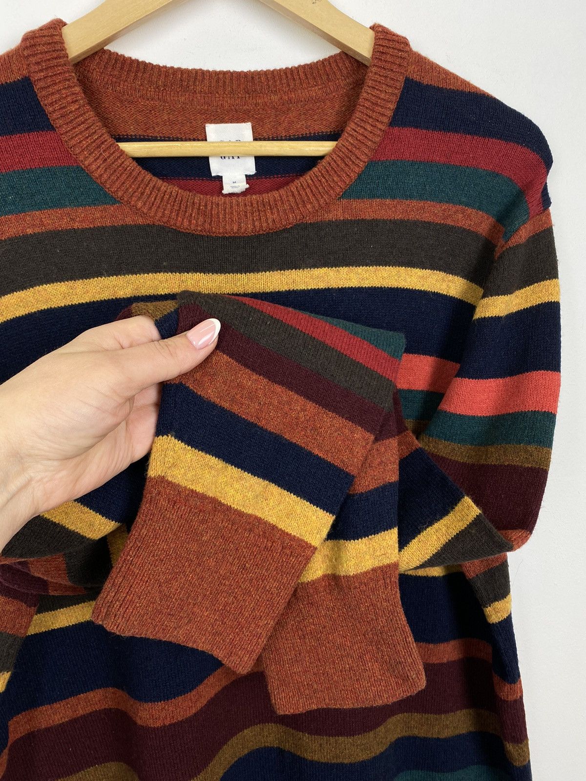Gap Gap Multicolor Striped Merino Wool Sweater Pullover Jumper Size US M / EU 48-50 / 2 - 3 Thumbnail