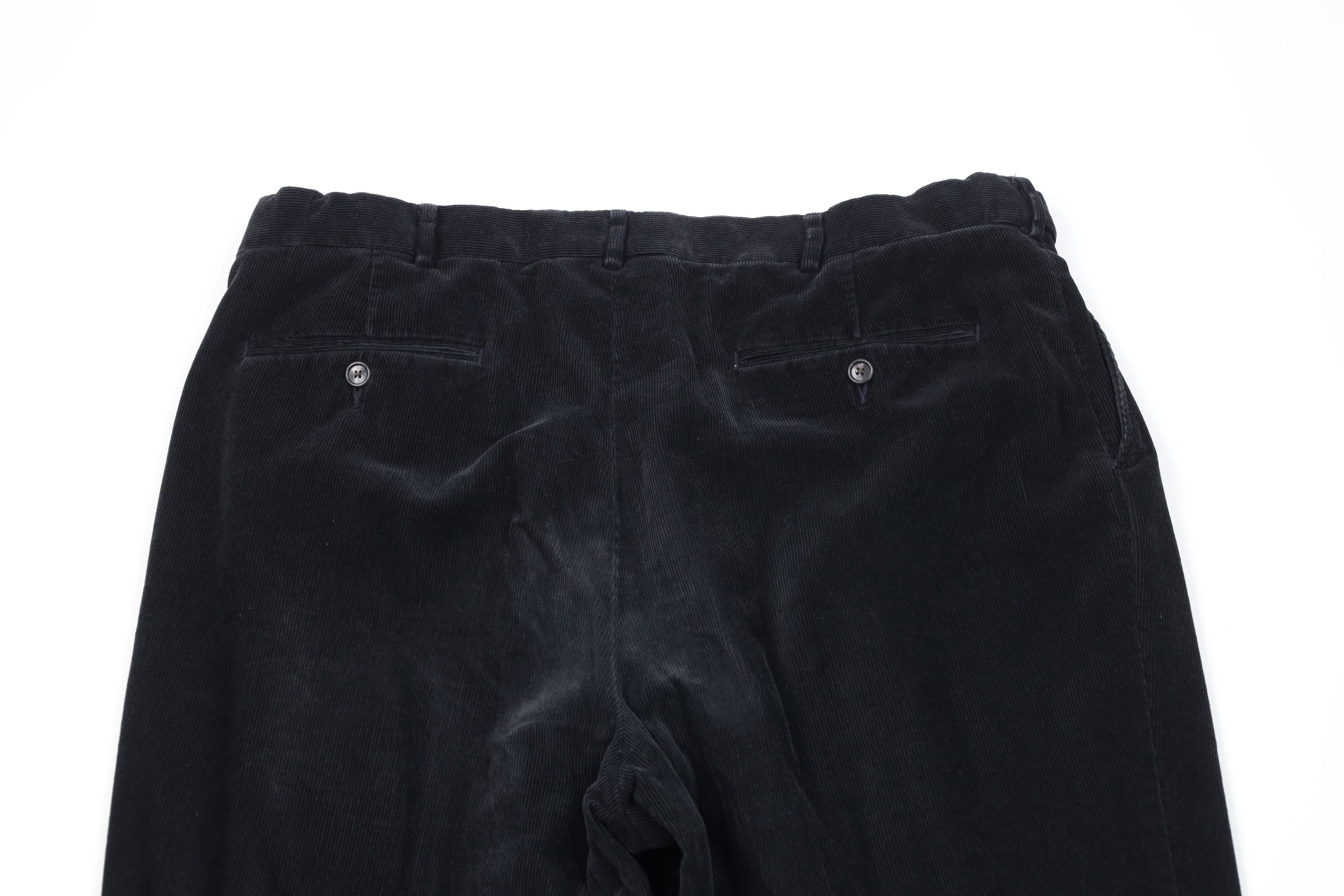 Lands' End Vintage 90s Lands End Cuffed Wide Leg Corduroy Pants Black Size US 38 / EU 54 - 9 Thumbnail