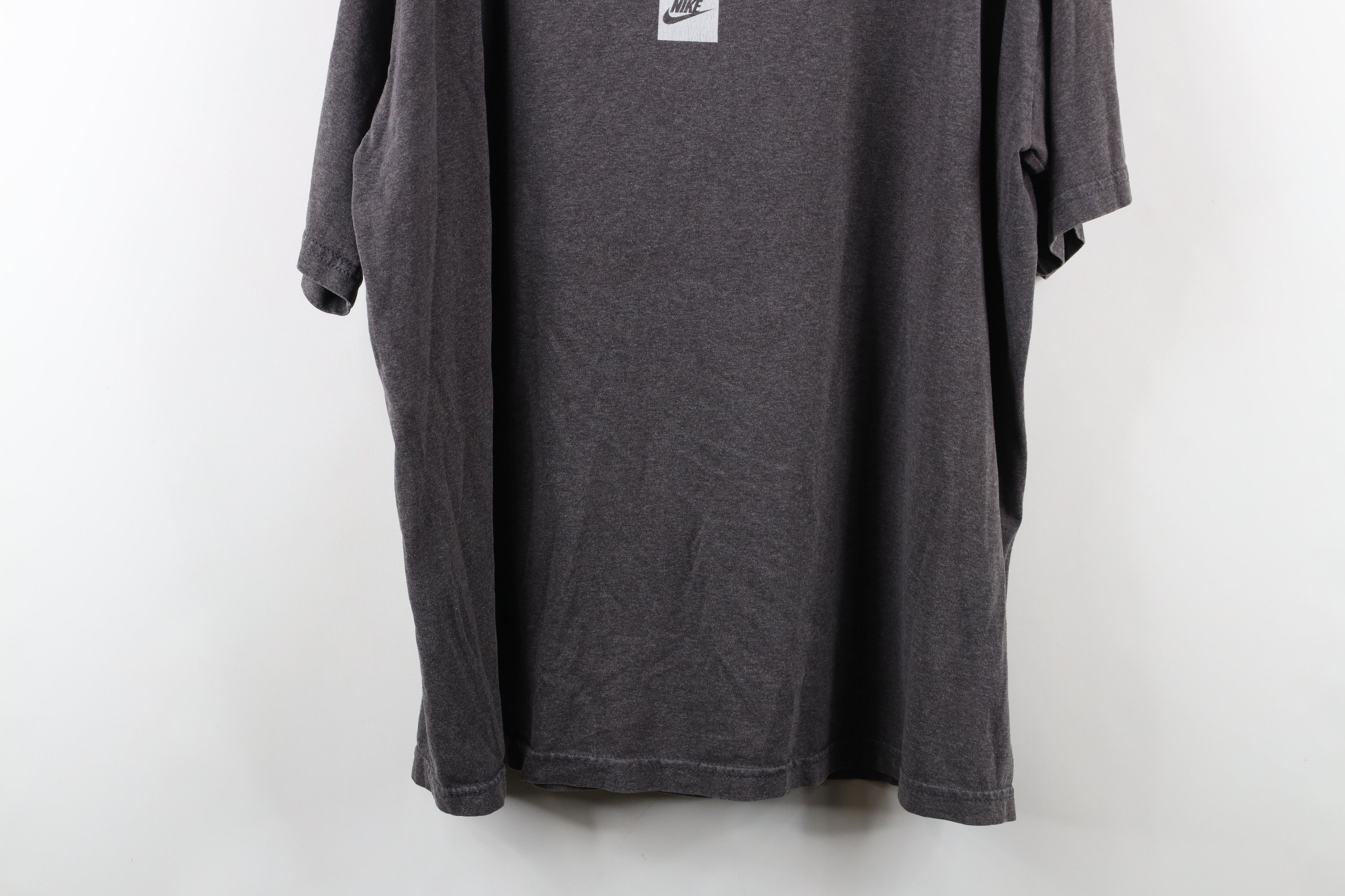 Nike × Vintage Vintage 90s Y2K Nike Center Swoosh Short Sleeve T-Shirt Size US XXL / EU 58 / 5 - 13 Thumbnail